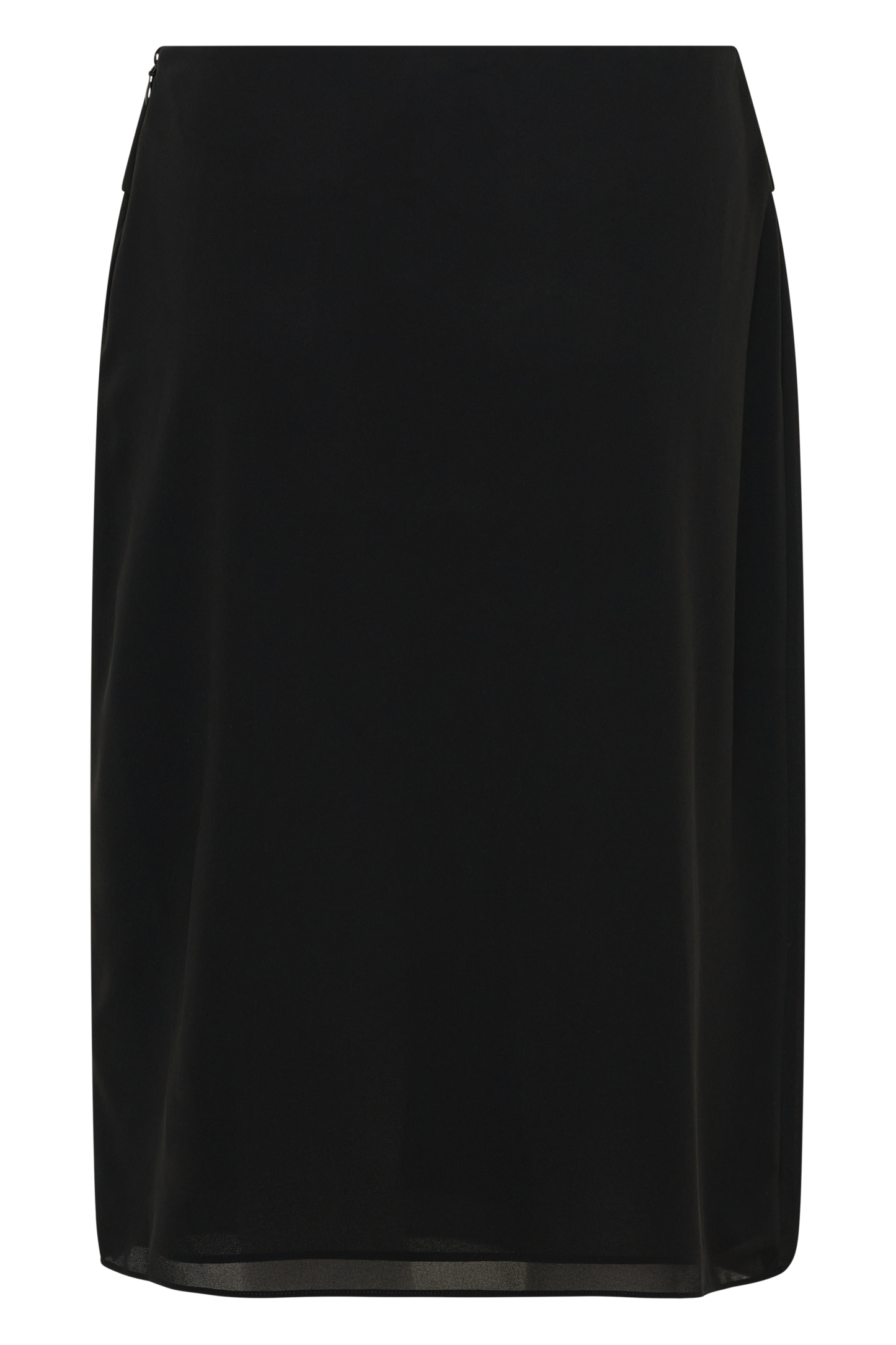 Amelia Chiffon Midi Skirt - Black