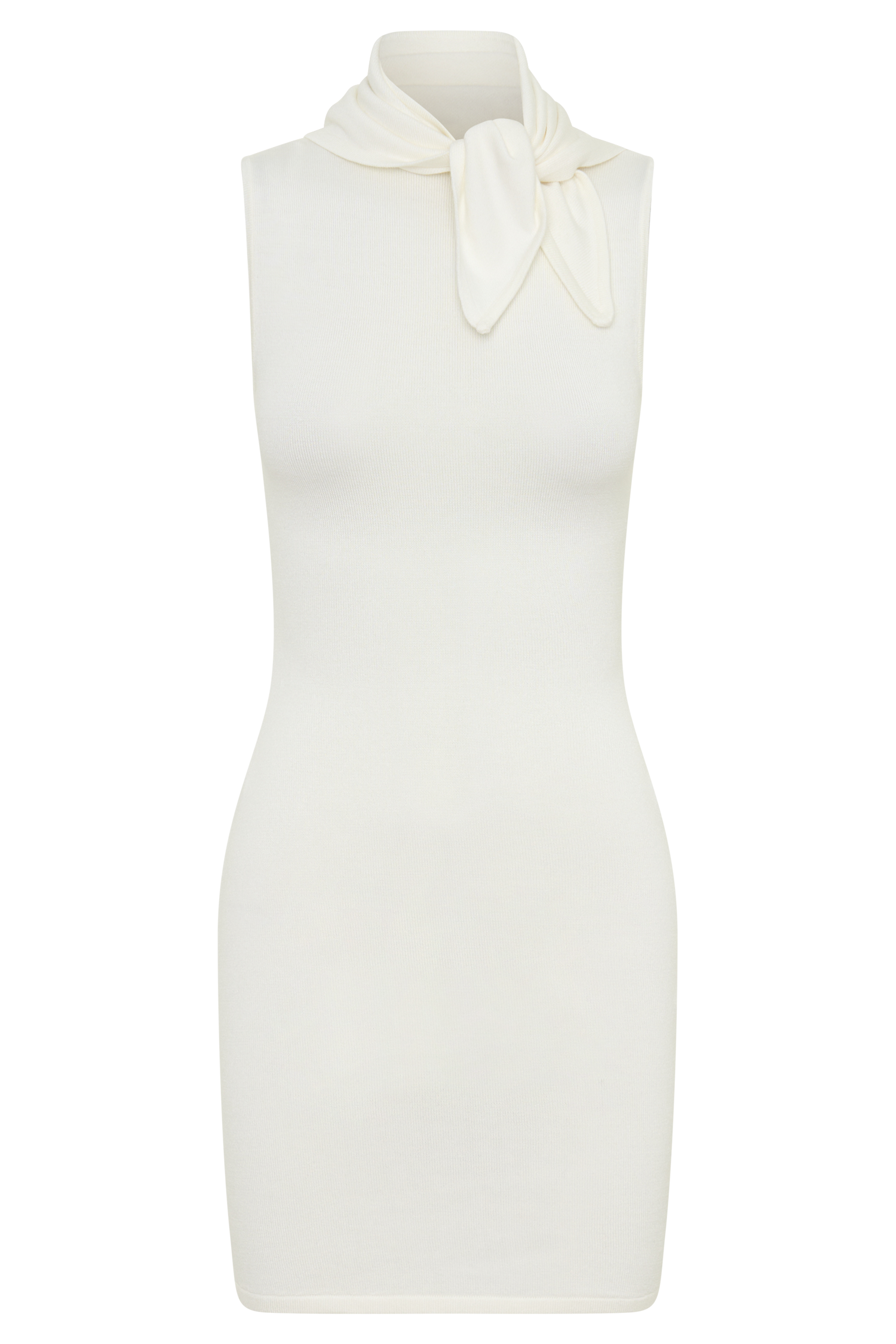 Amilee Scarf Knit Mini Dress - Ivory #9