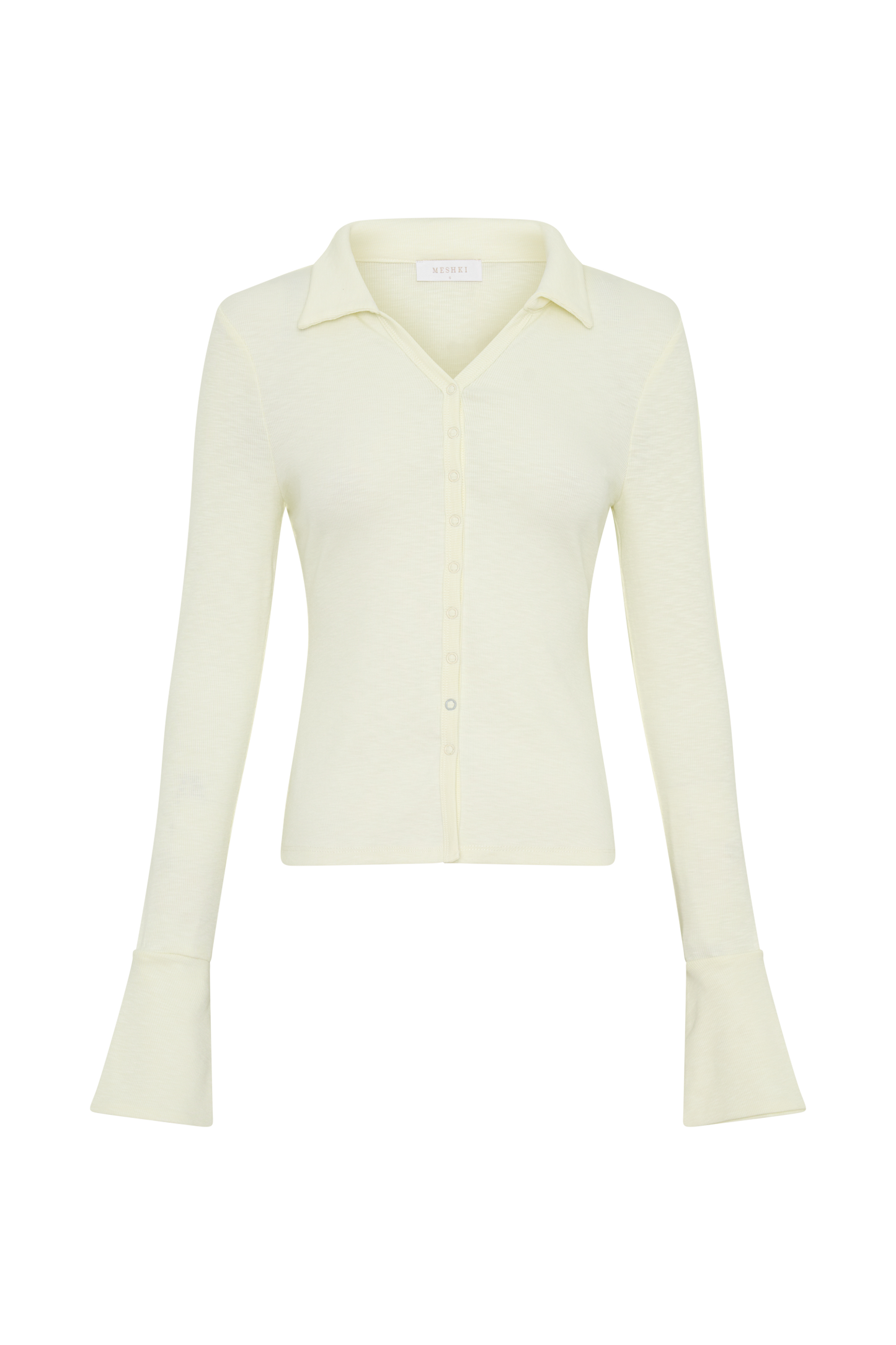 Analisa Button Down Long Sleeve Top - Ivory