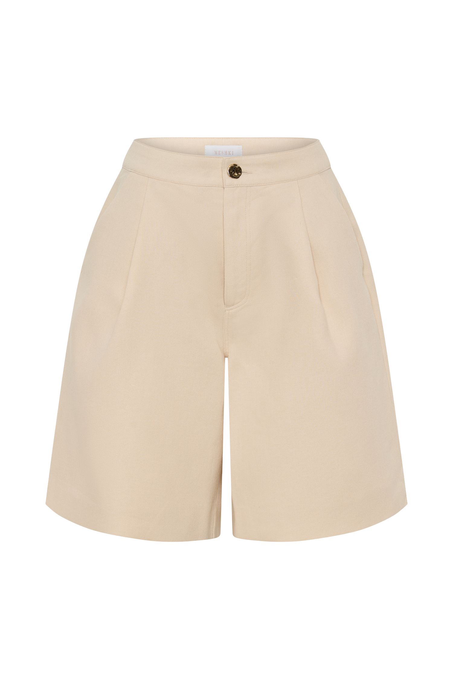 Andina Linen Shorts - Natural Beige #9