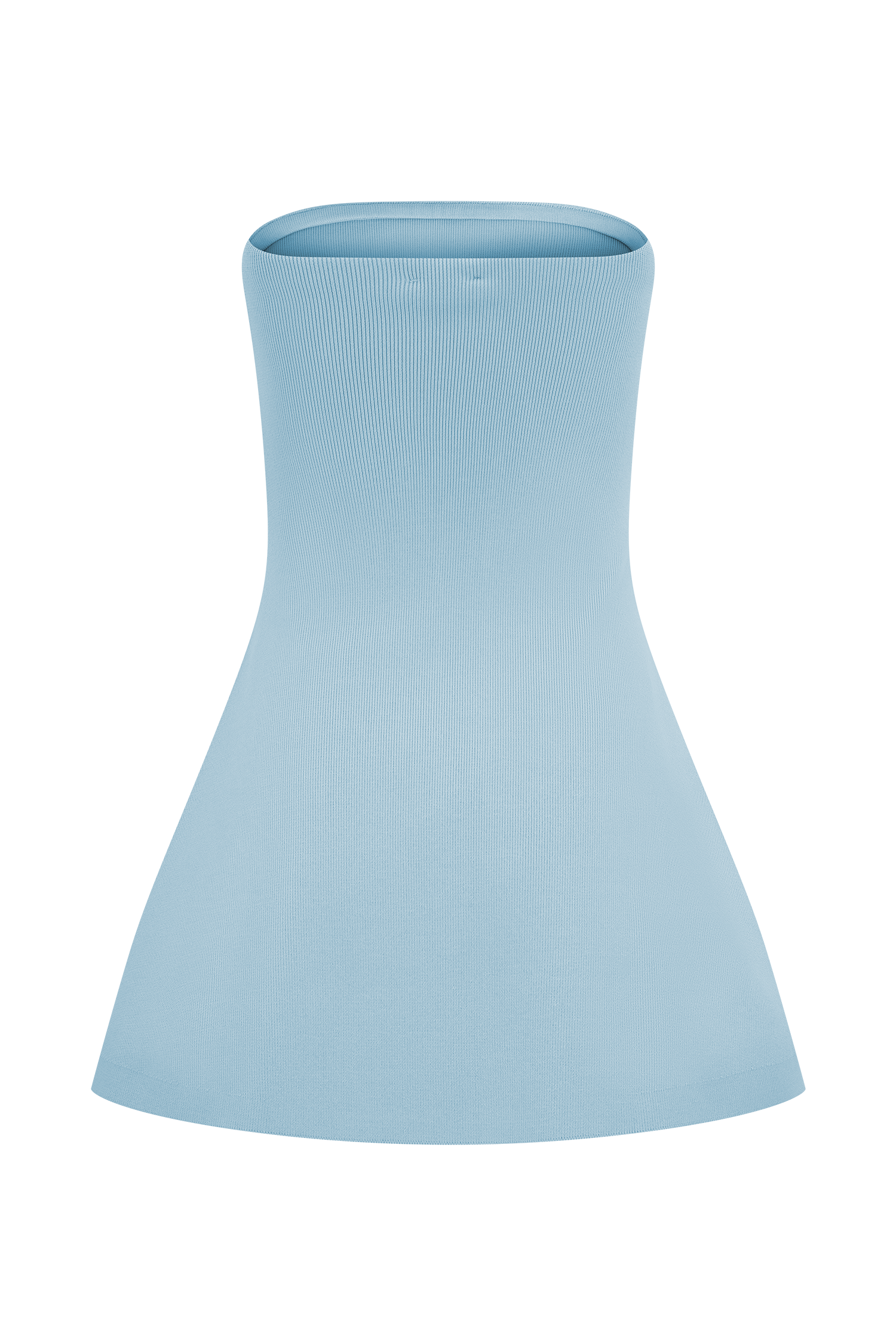 Anette Bandage Knit Strapless Top - Sky Blue #8
