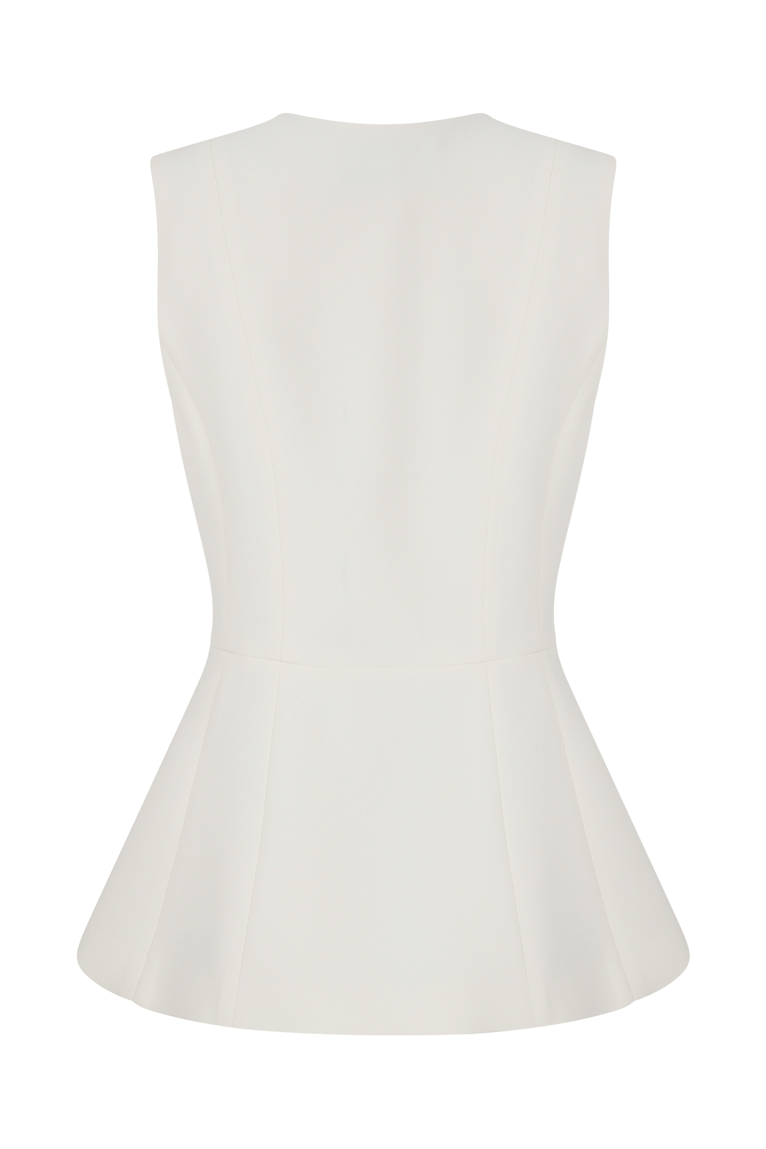 Angelie Suiting Vest Top - Ivory #8