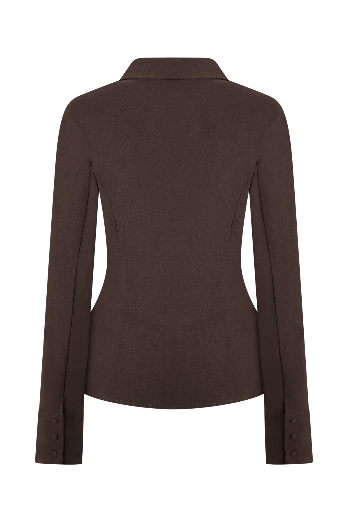 Annalee Cotton Beaded Tie Shirt - Dark Espresso