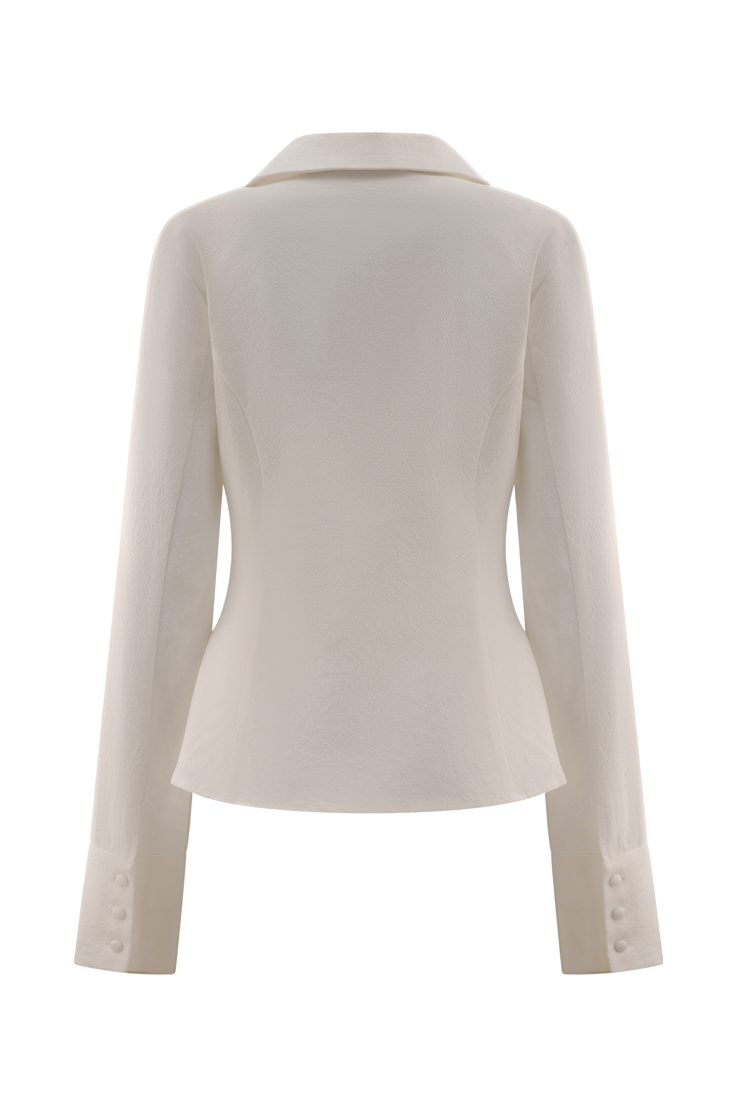 Annalee Cotton Beaded Tie Shirt - White #8
