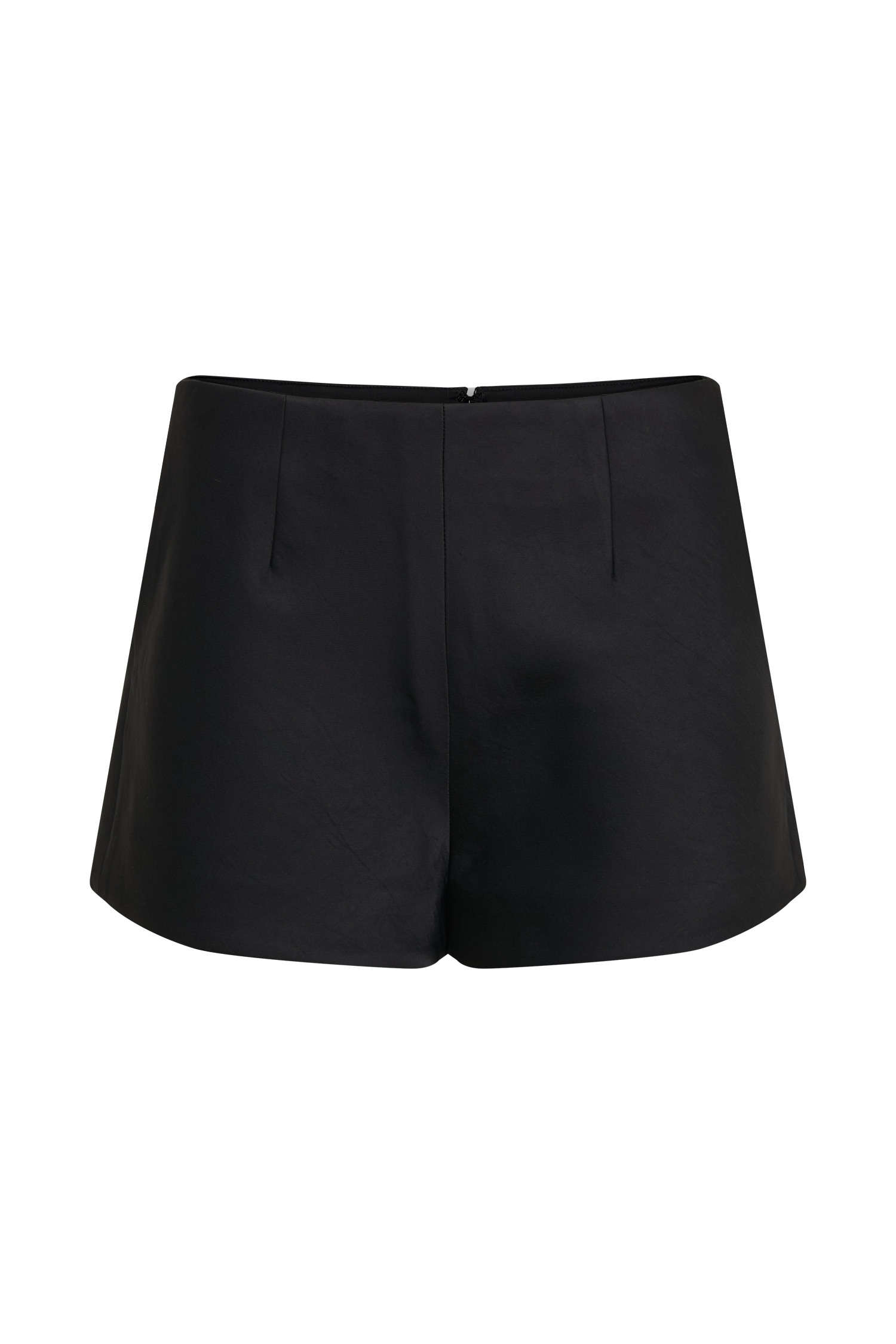 Anne Satin Mini Short - Black #12