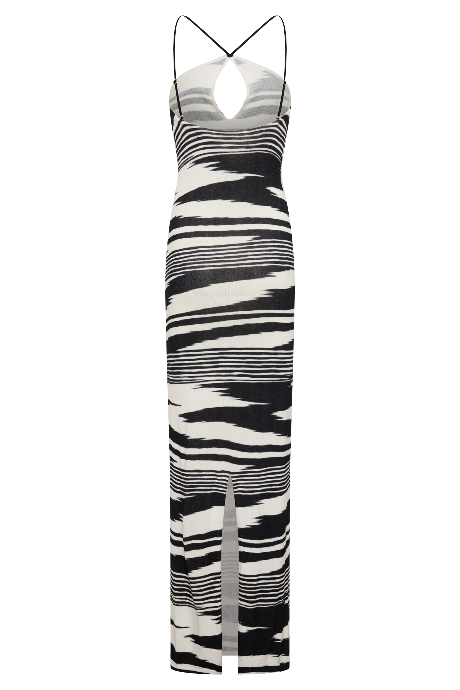 Ashtin Cross Front Knit Maxi Dress - Linear Shift Print #8