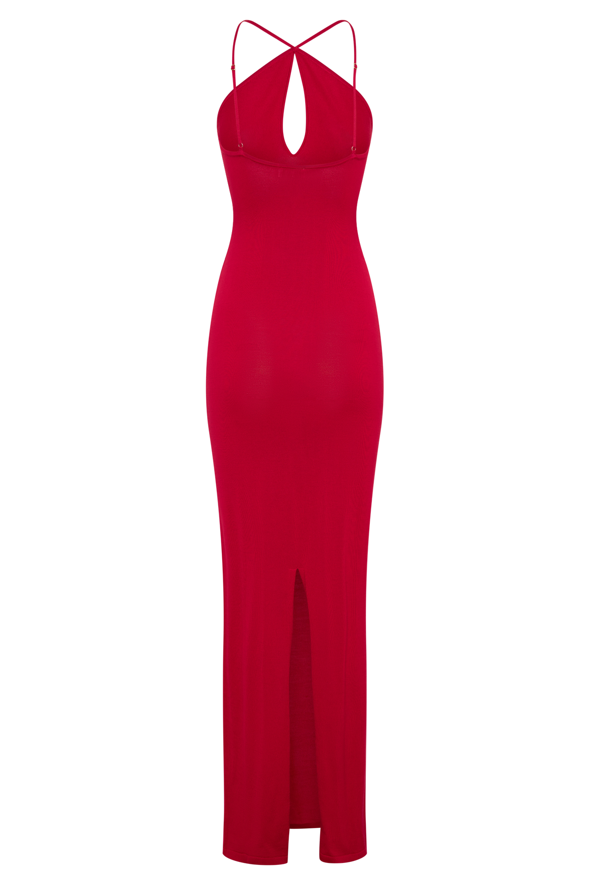 Ashtin Cross Front Knit Maxi Dress - Red #7
