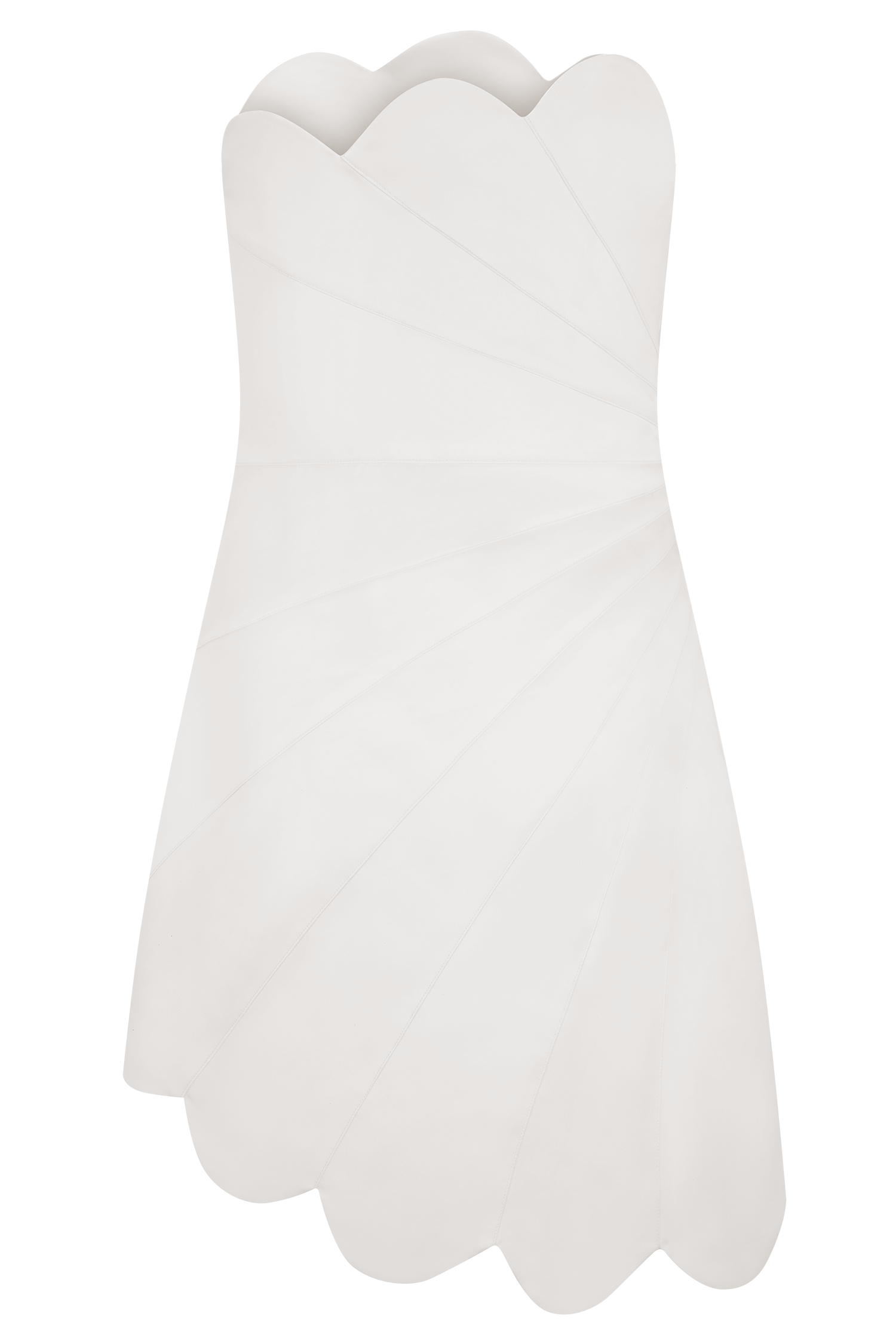 Atenea Satin Mini Dress - White #8