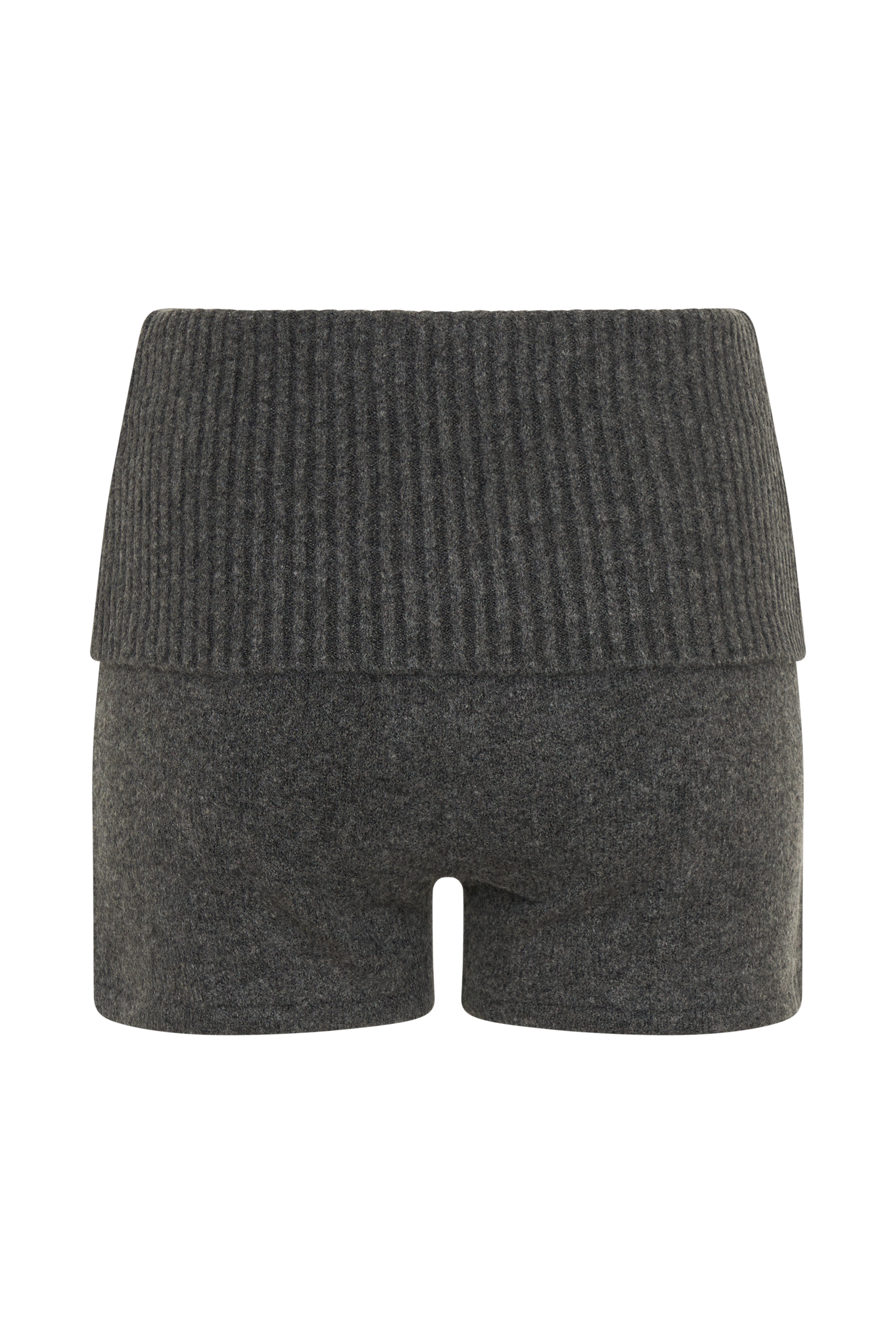 Aubrey Knit Shorts - Charcoal Marle #9