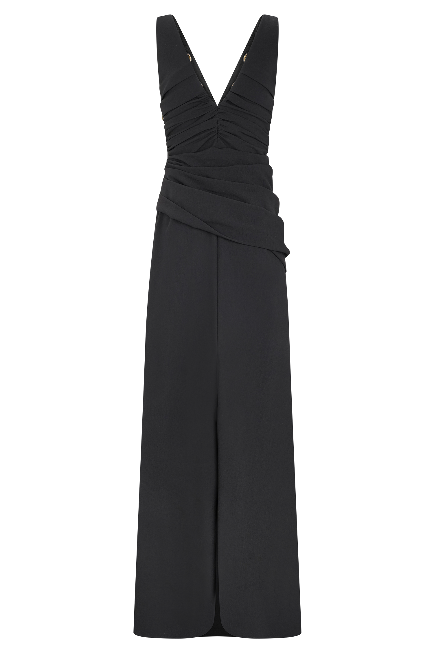 Axton Low Neck Maxi Dress - Black #6