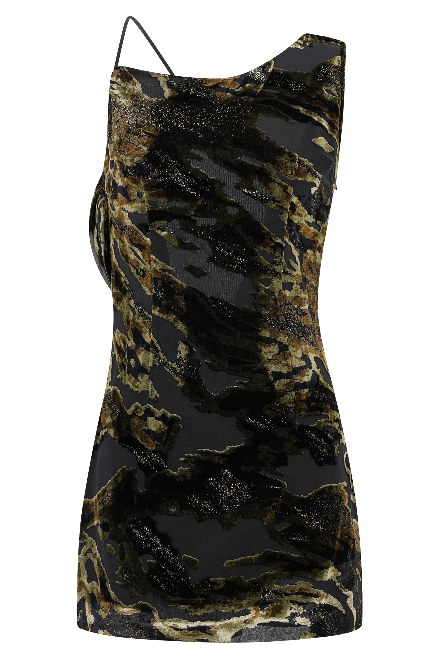 Ayana Cross Back Mini Dress - Velvet Burnout #9