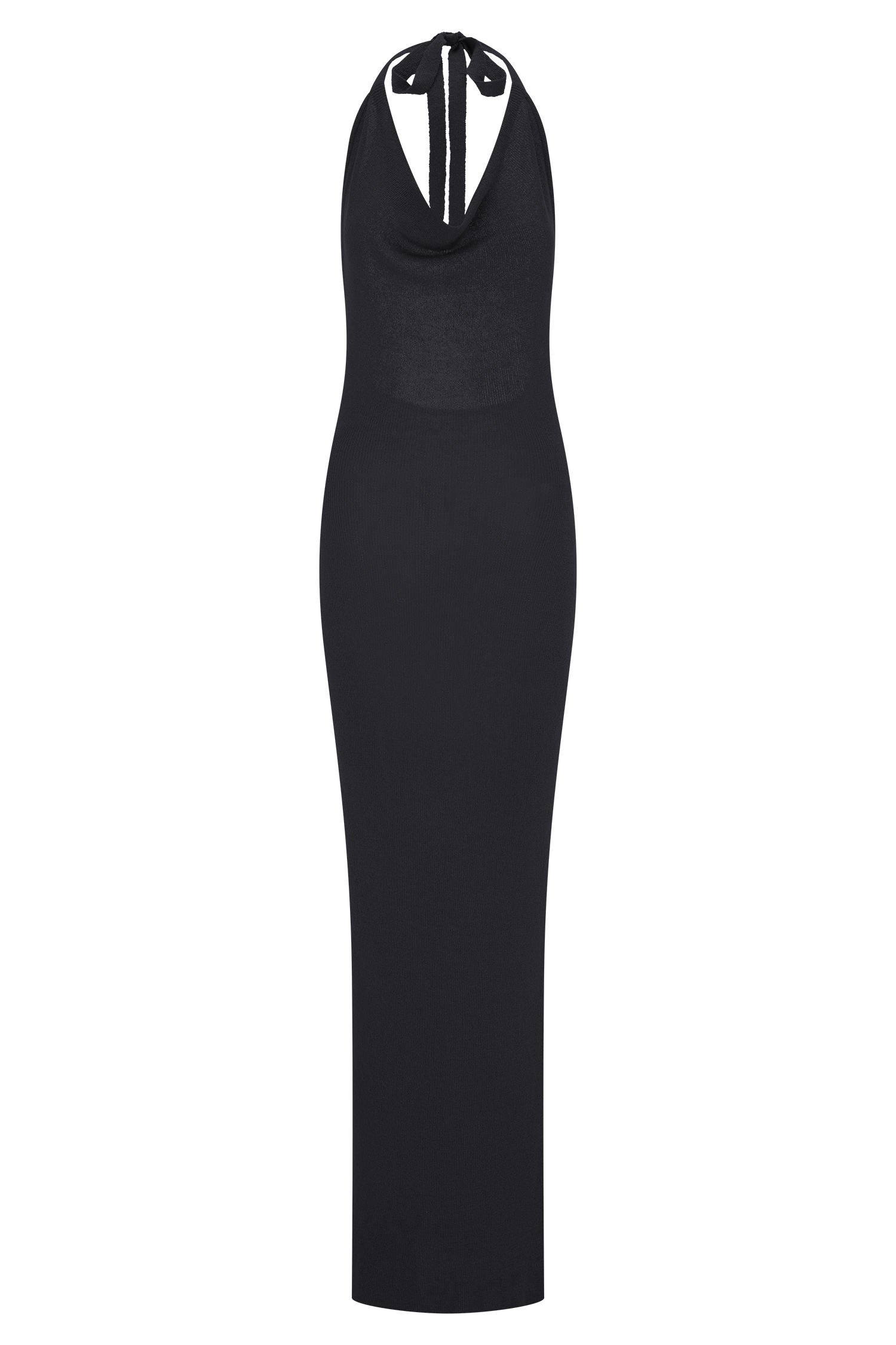 Ayella Cowl Knit Maxi Dress - Black #9
