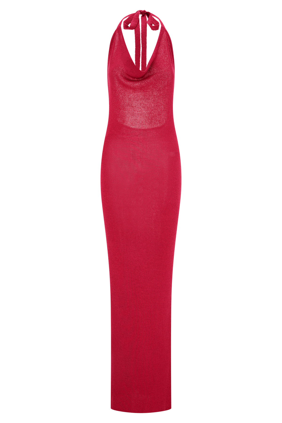 Ayella Cowl Knit Maxi Dress - Raspberry #7