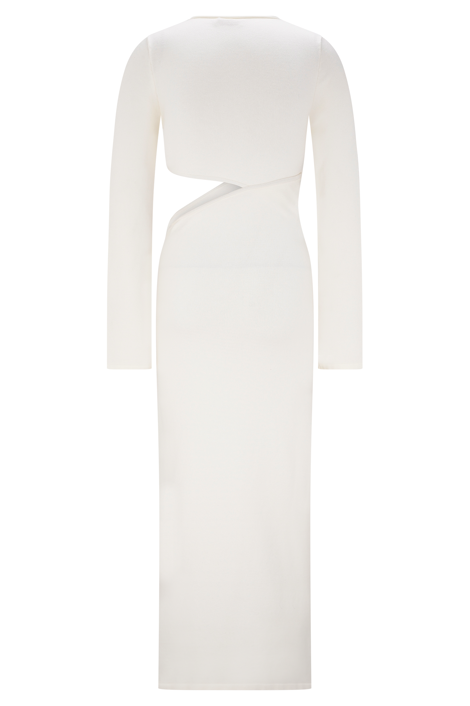 Azariah Long Sleeve Knit Midi Dress - Ivory #7