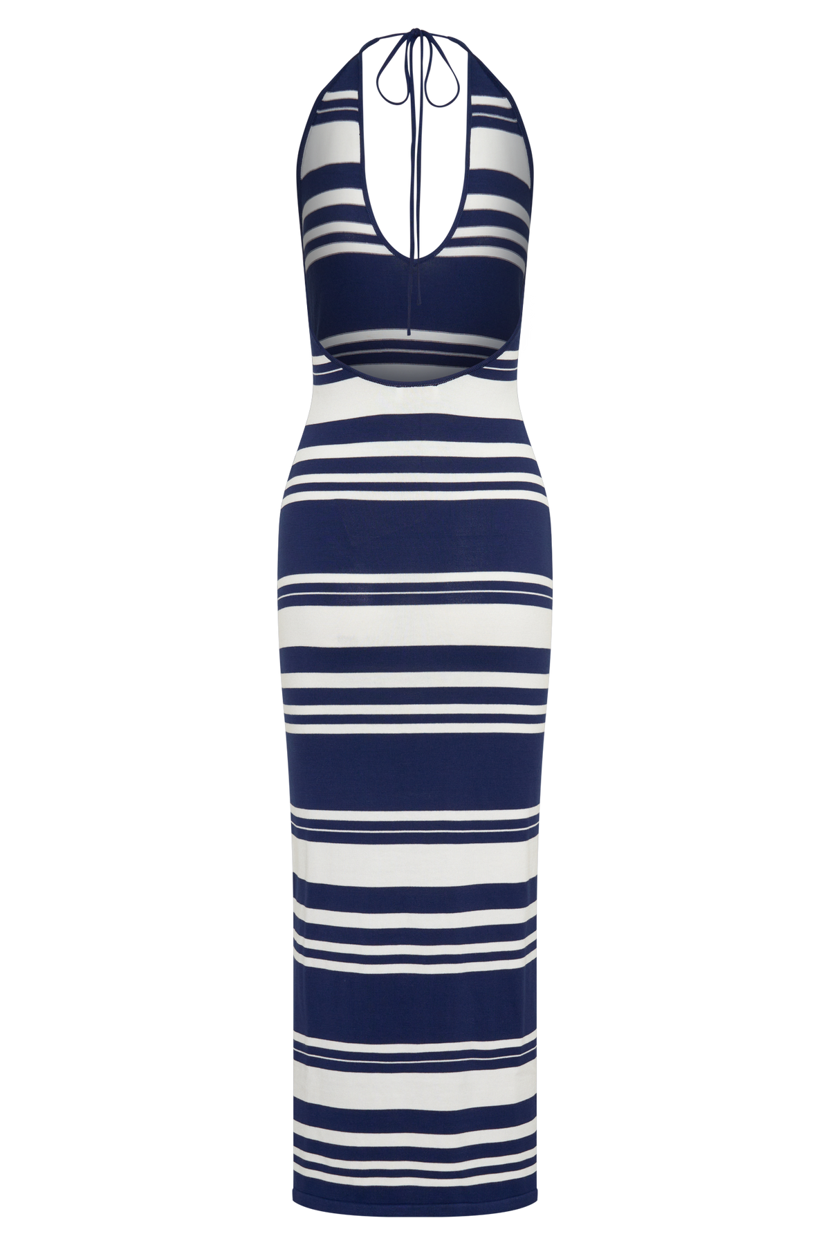 Brienne Stripe Midi Dress - Navy/Ivory #8