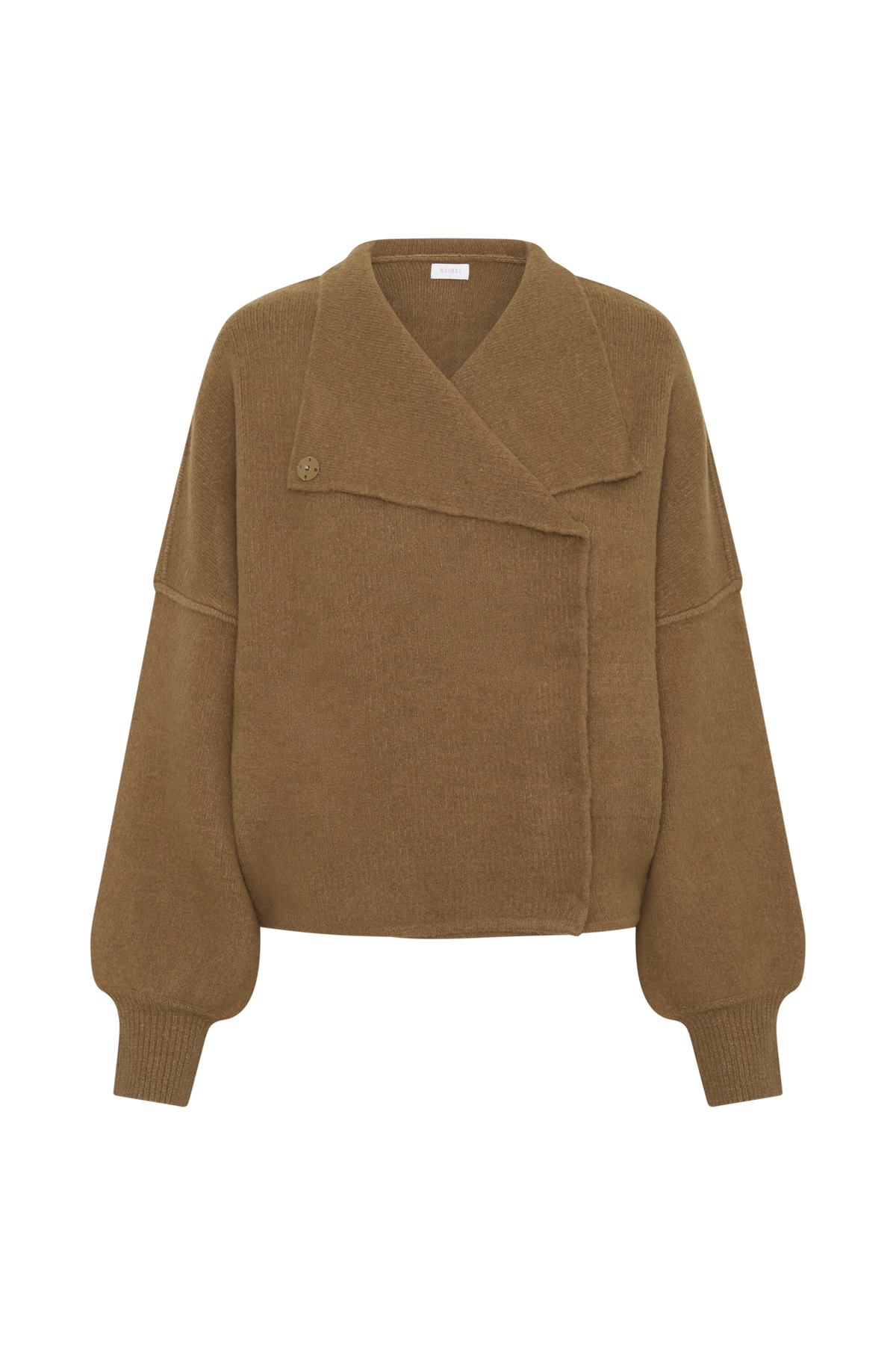 Brittany Blouson Knit Cardigan - Camel #9