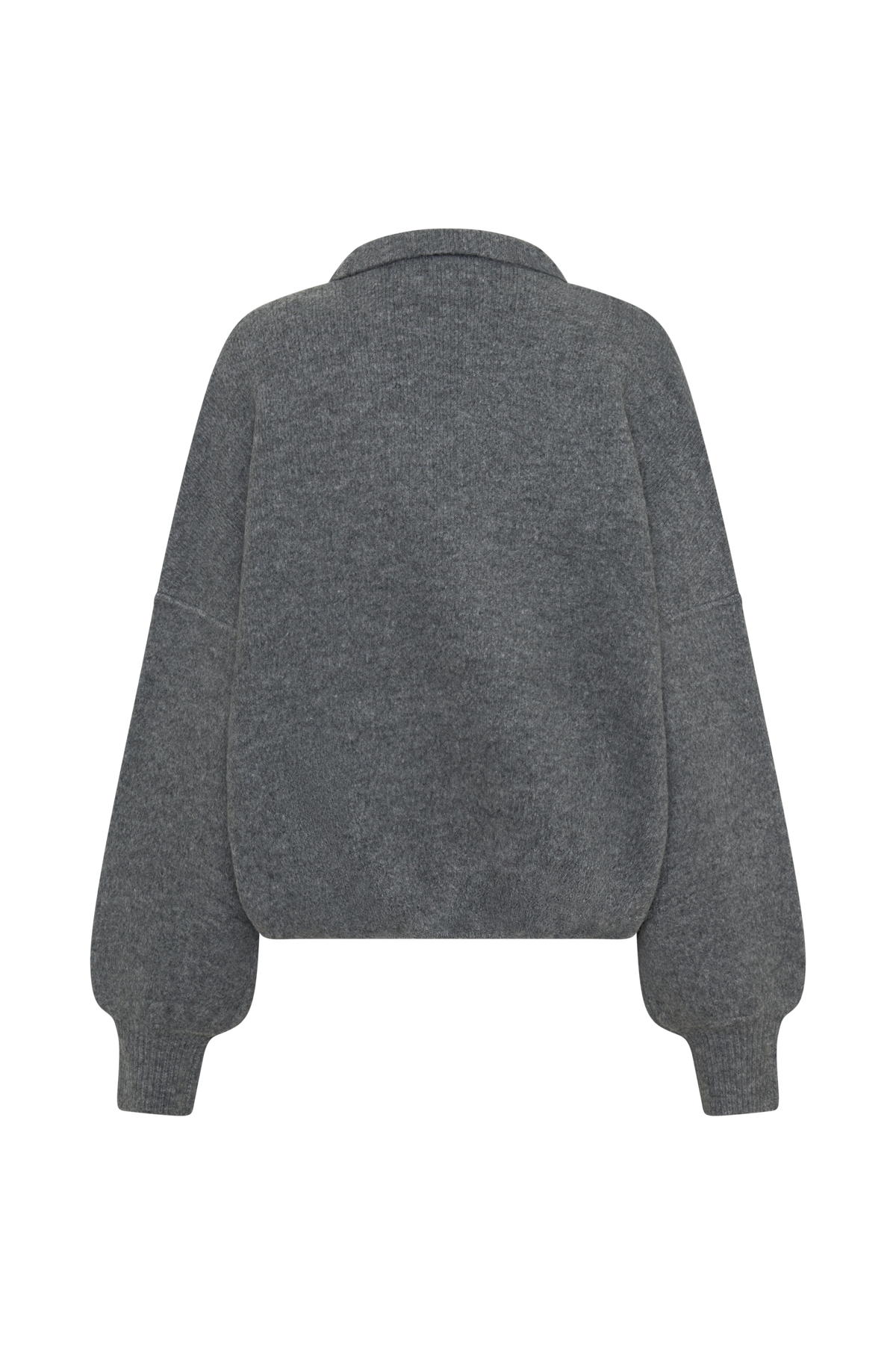 Brittany Blouson Knit Cardigan - Charcoal #7