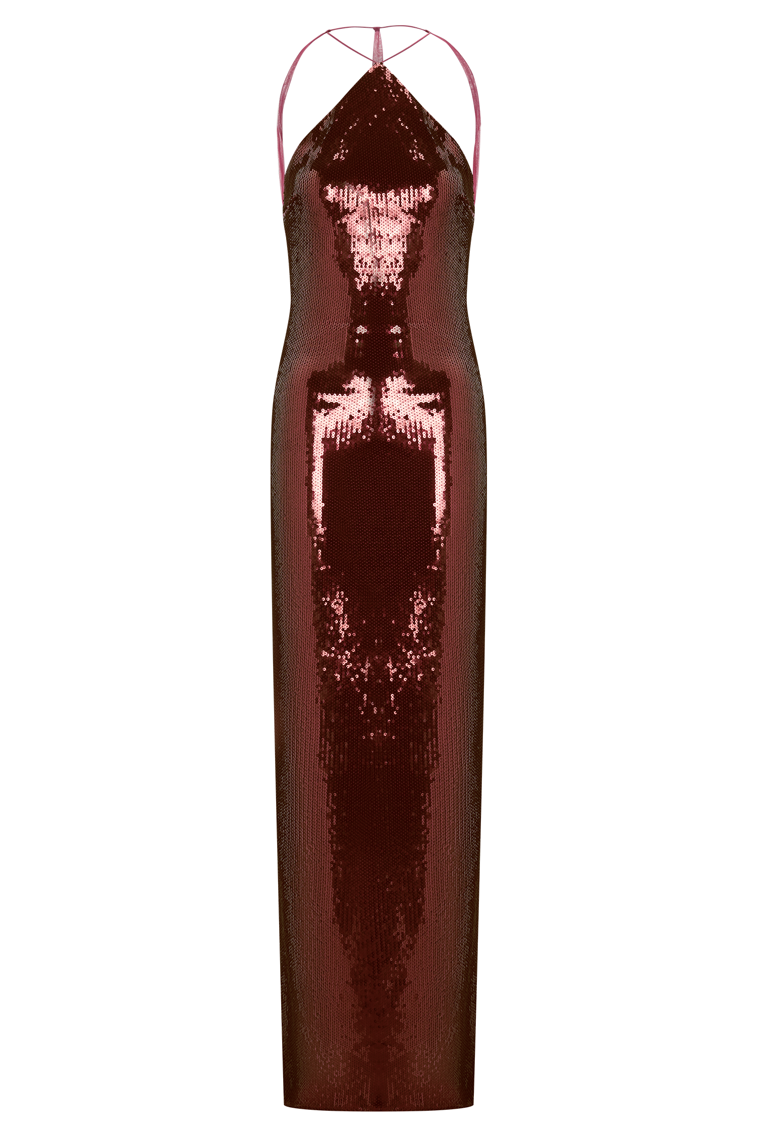 Baldwin Sequin Cut Out Maxi Dress - Mahogany #9