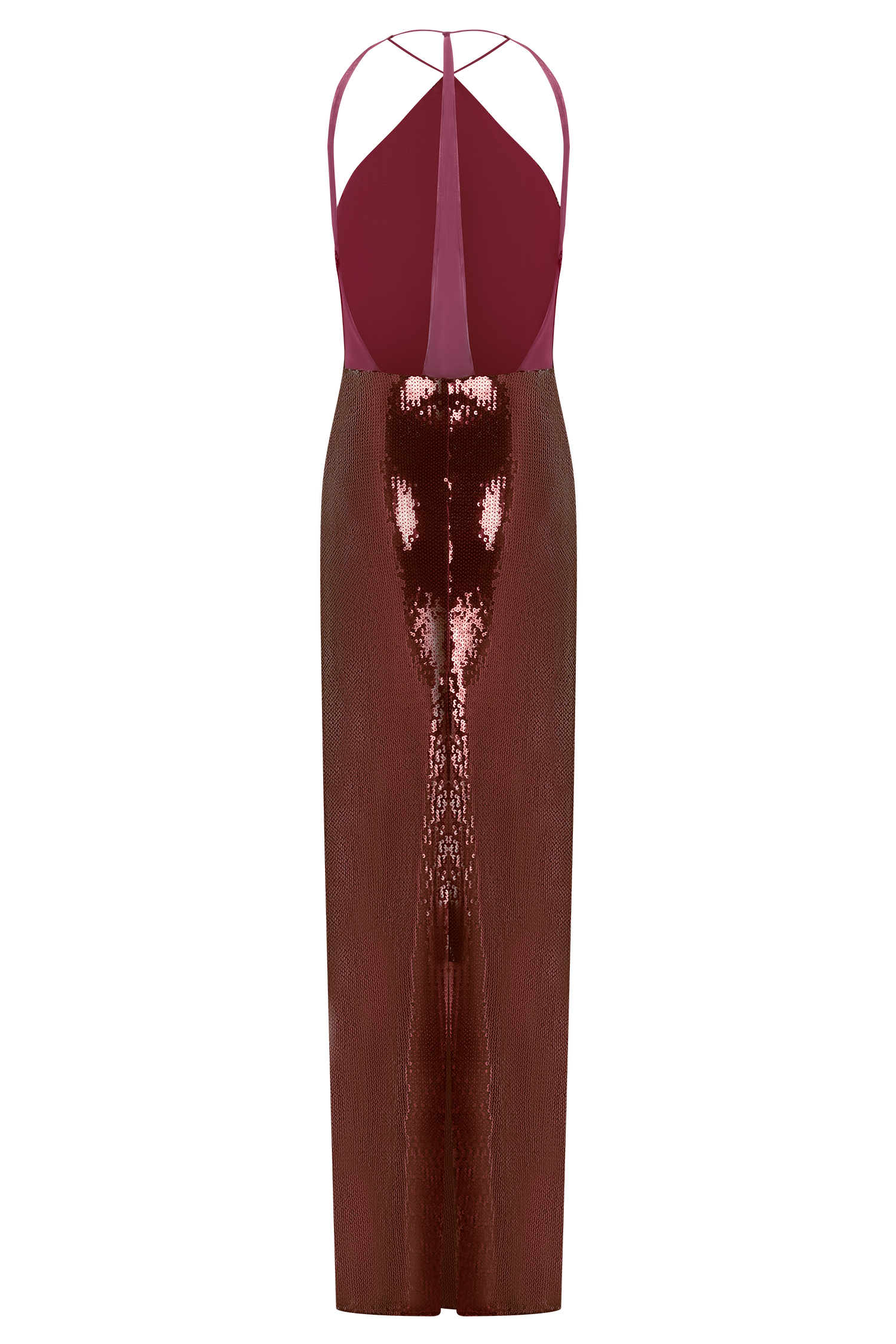 Baldwin Sequin Cut Out Maxi Dress - Mahogany #8