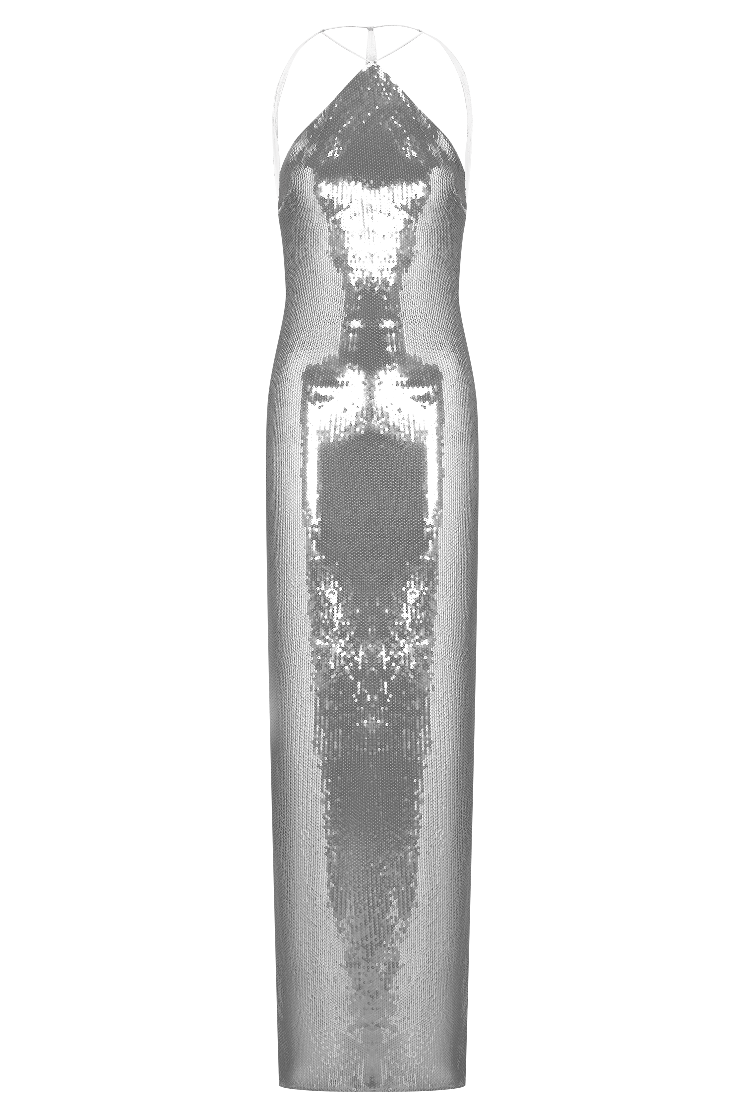 Baldwin Sequin Cut Out Maxi Dress - Silver #12