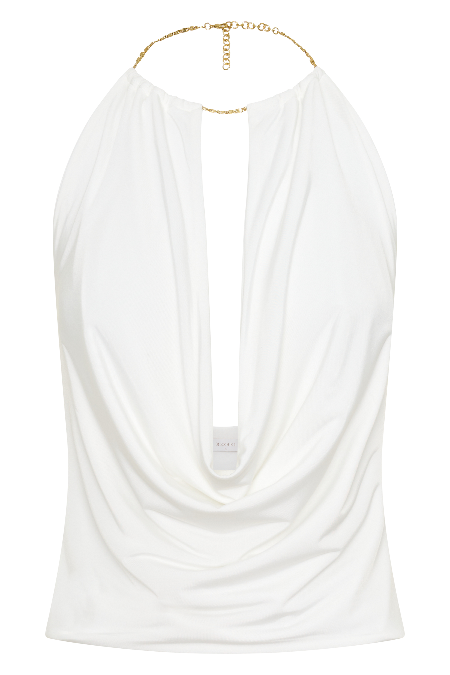 Banks Halter Neck Top With Hardware - White #11