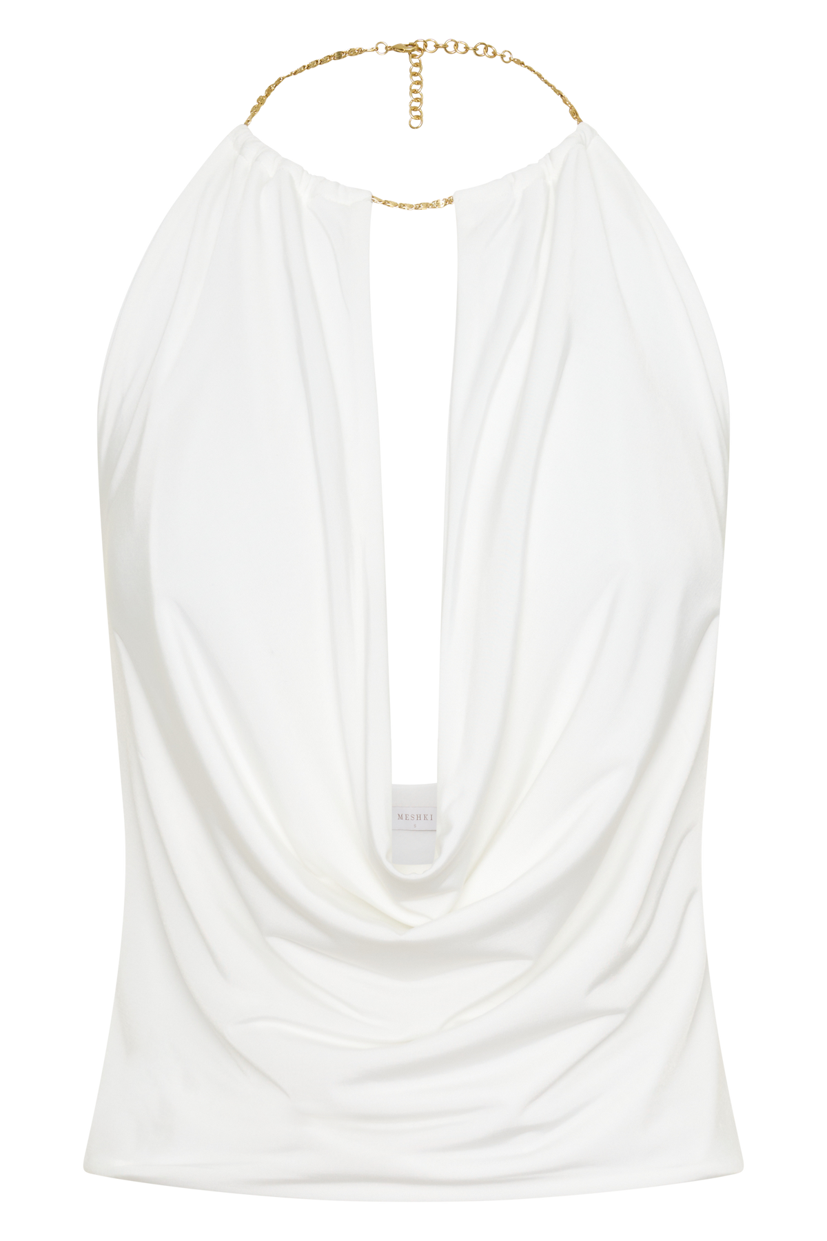 Banks Halter Neck Top With Hardware - White #9