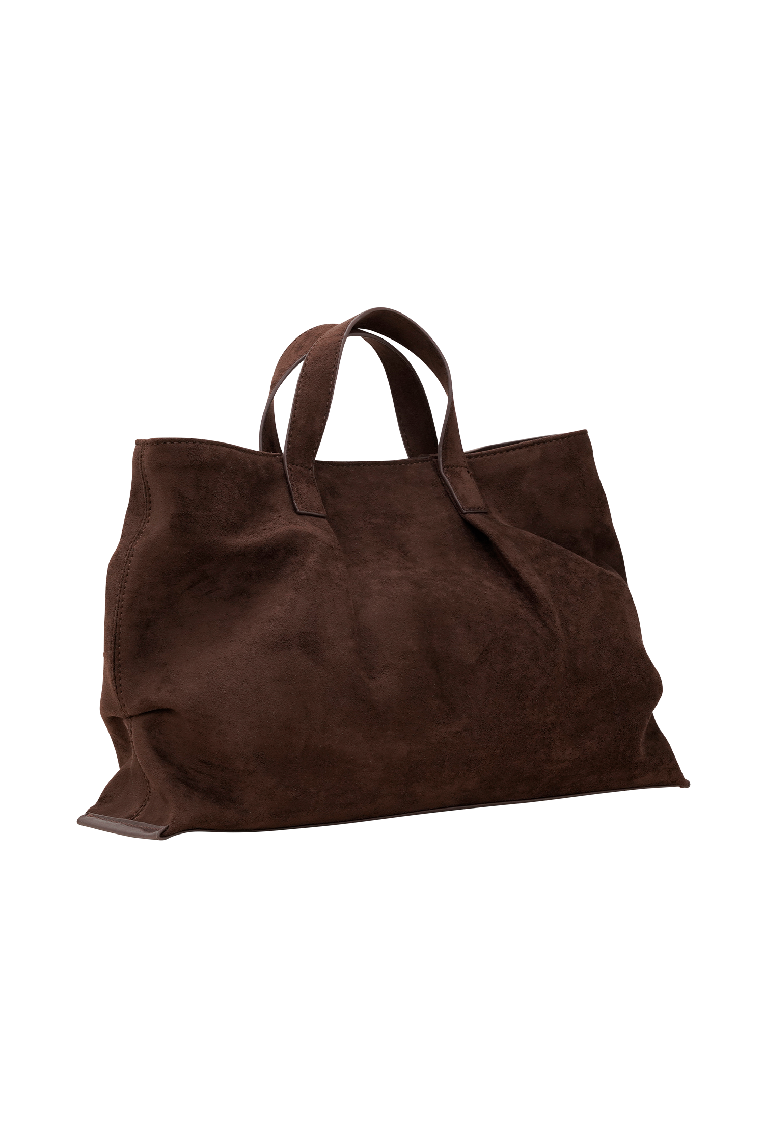 Baylor Faux Suede Bag - Chocolate #7