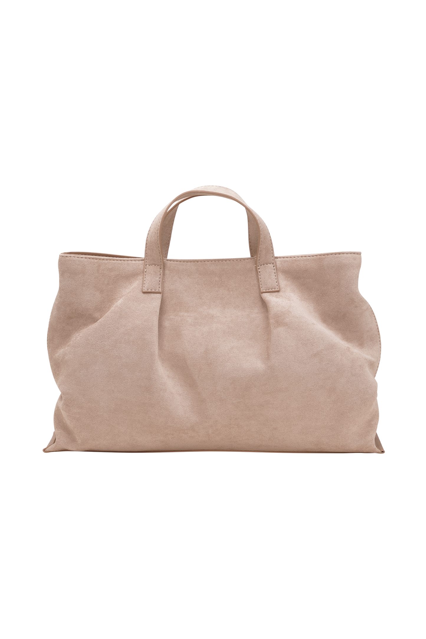 Baylor Faux Suede Bag - Natural