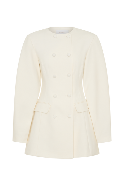 Beatrice Blazer Mini Dress - Ivory