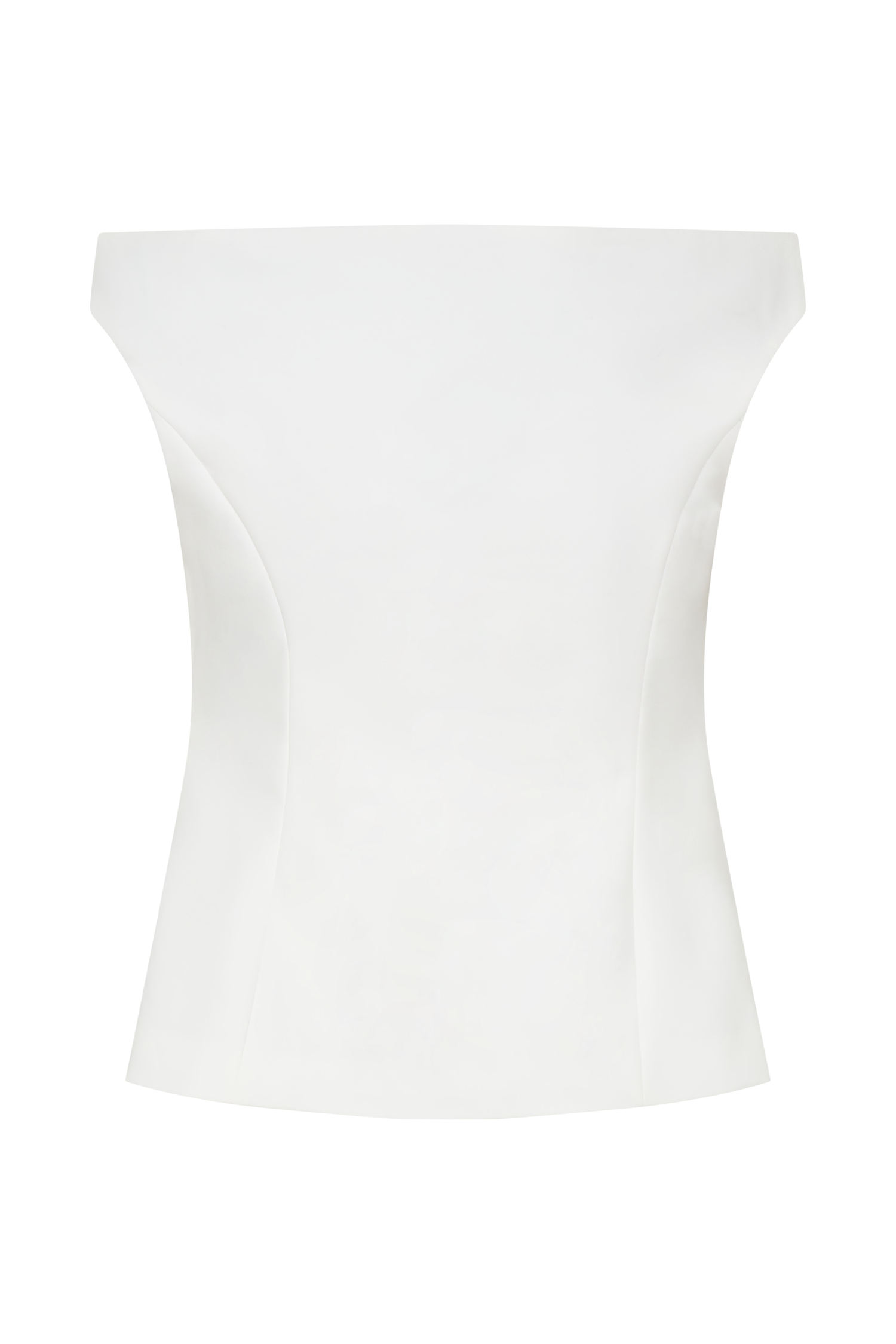 Billie Off Shoulder Sleeveless Button Top - White #11