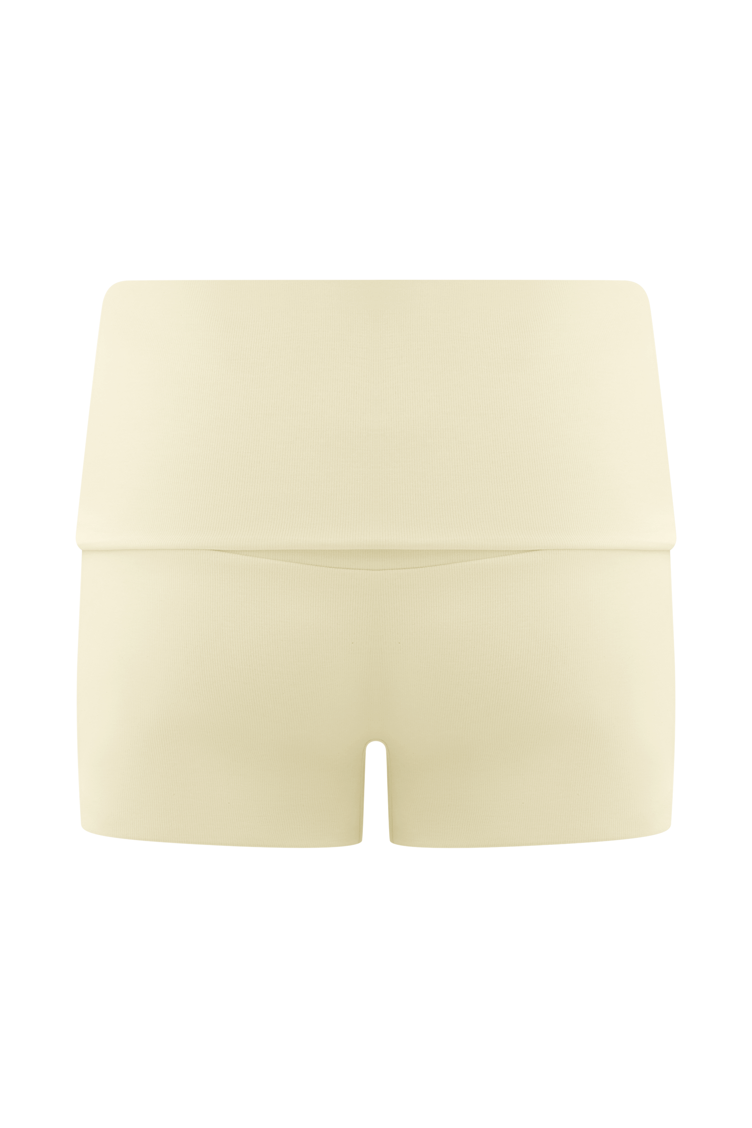Birdie Fold Over Shorts - Ivory #3