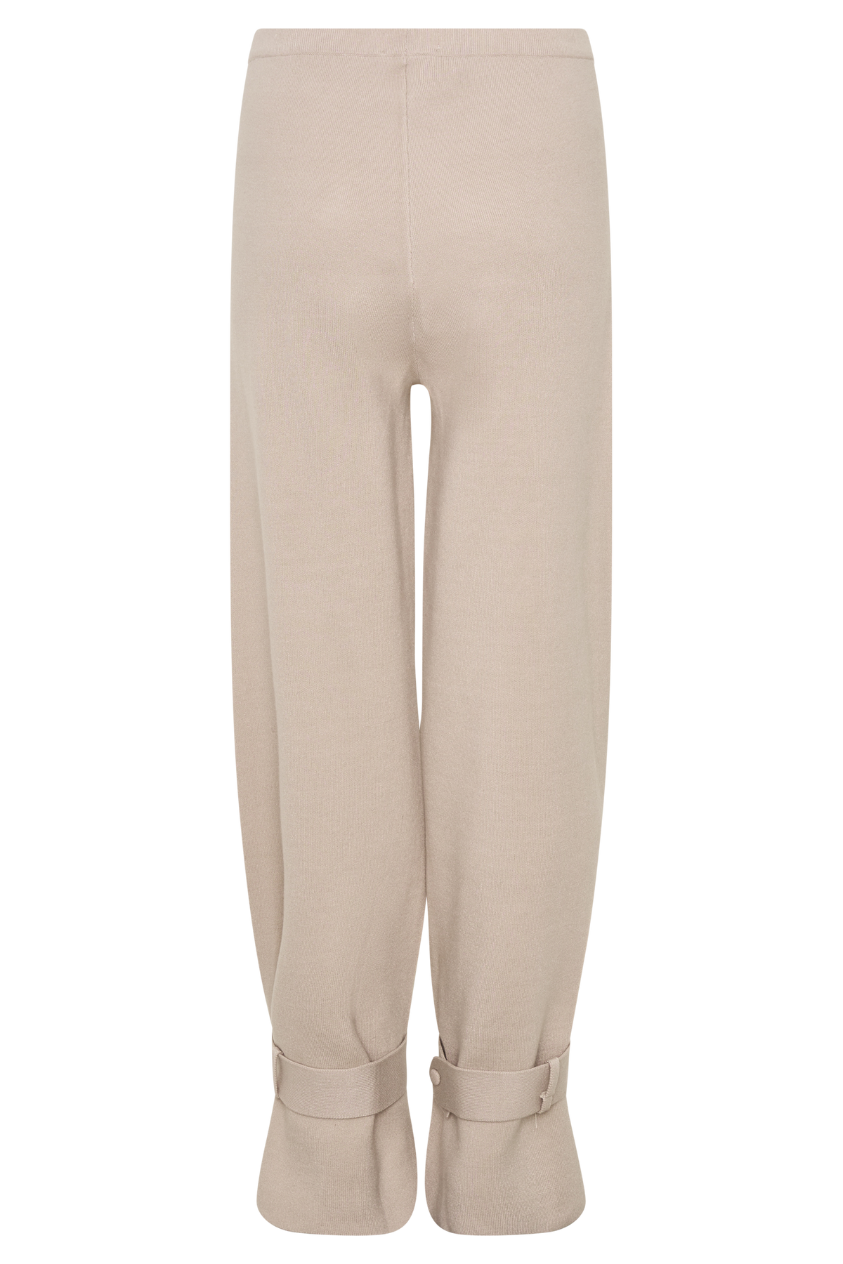 Blaine Knit Cuffed Wide Leg Pants - Oat Marle