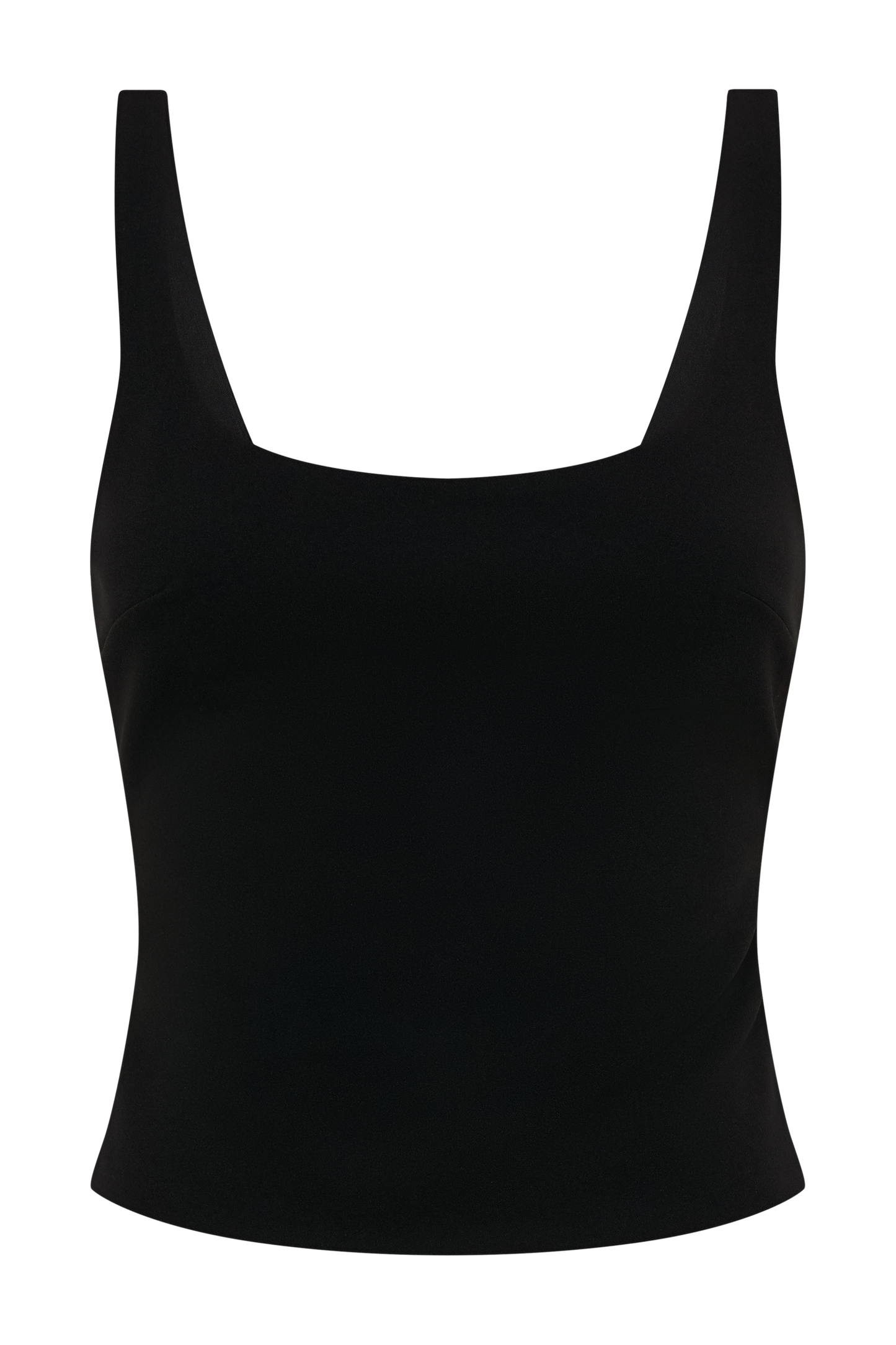 Blanca Stretch Crepe Cami Top - Black