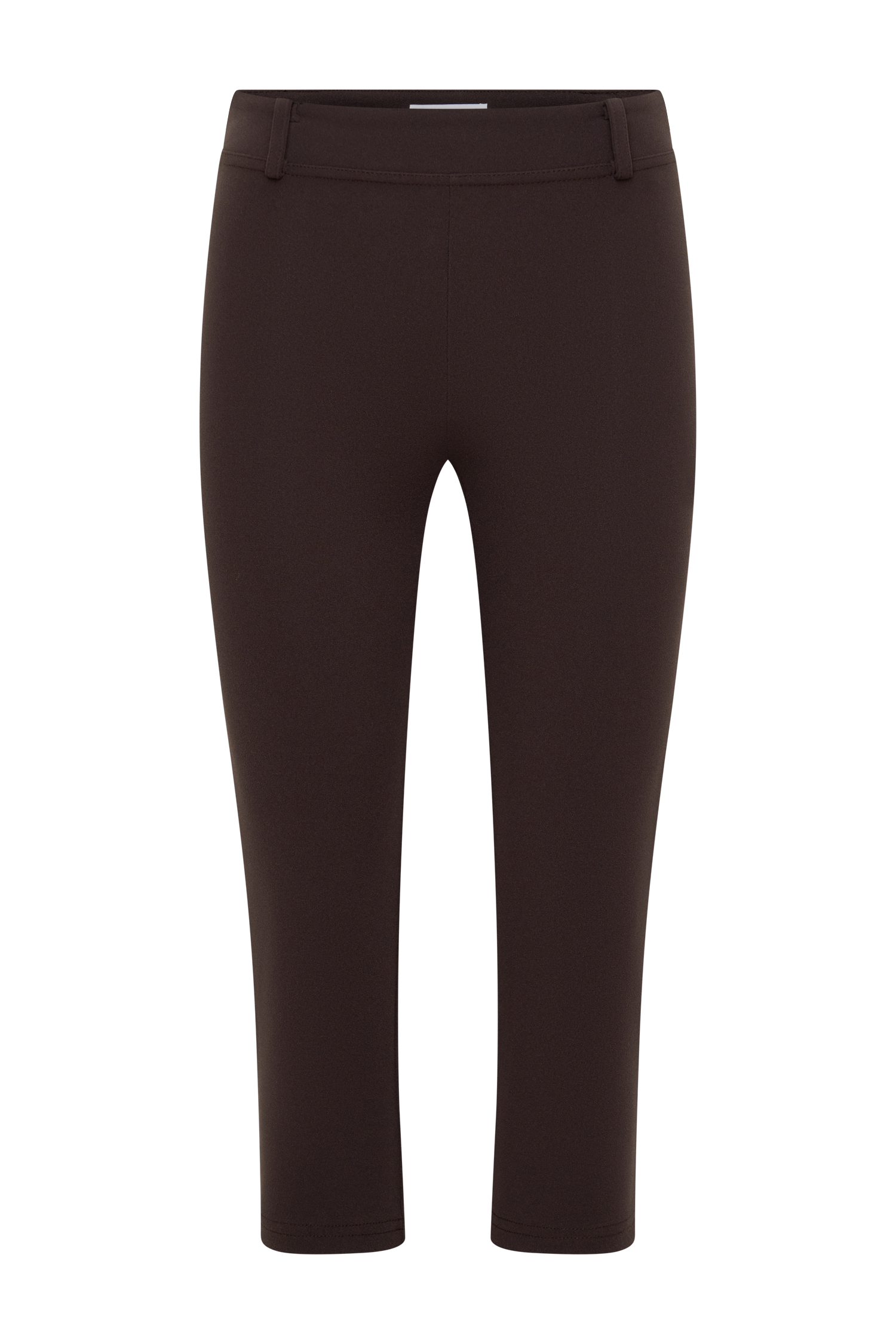 Blanca Stretch Crepe Capri Pants - Chocolate #8