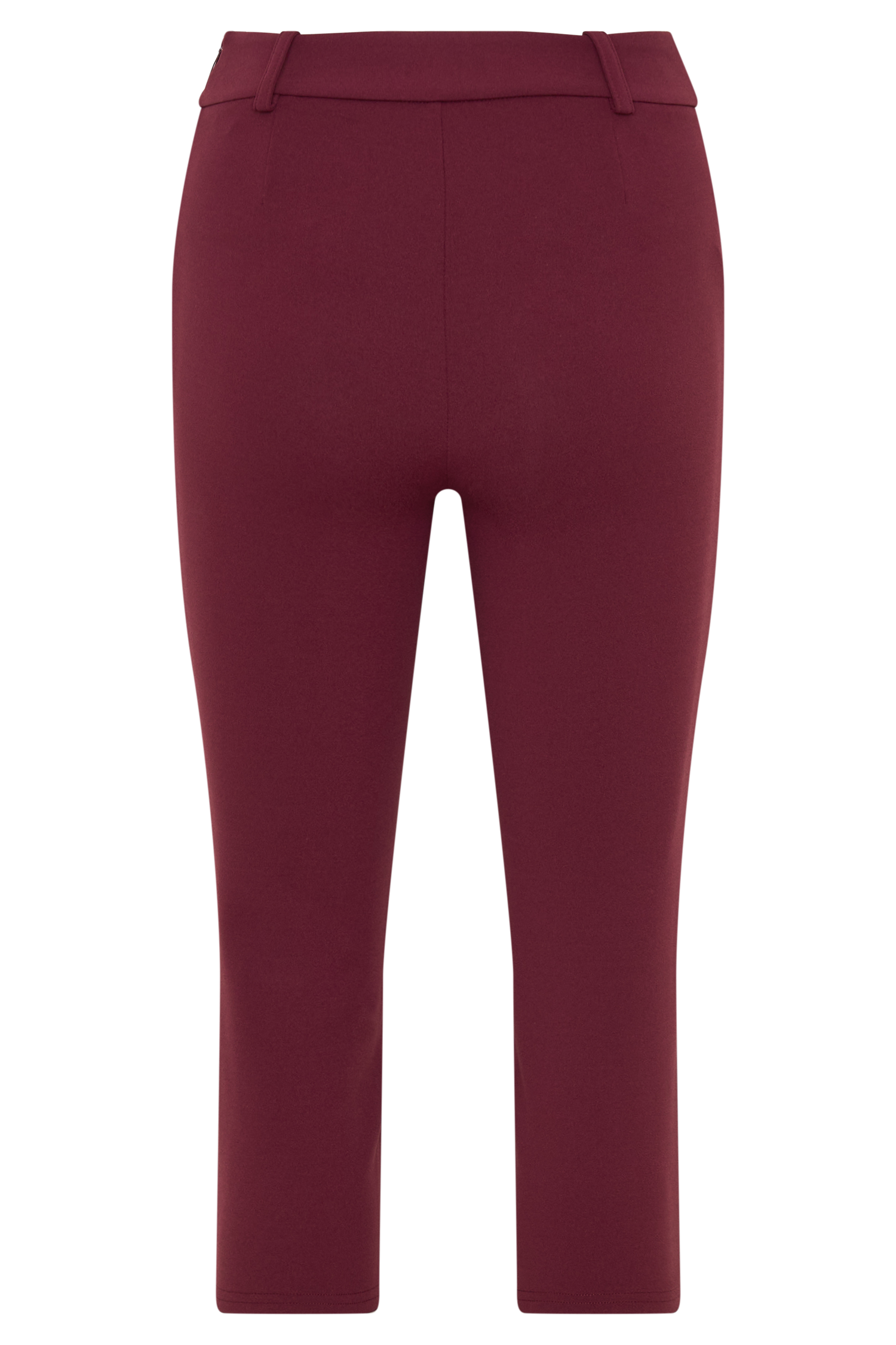 Blanca Stretch Crepe Capri Pants - Mahogany #8