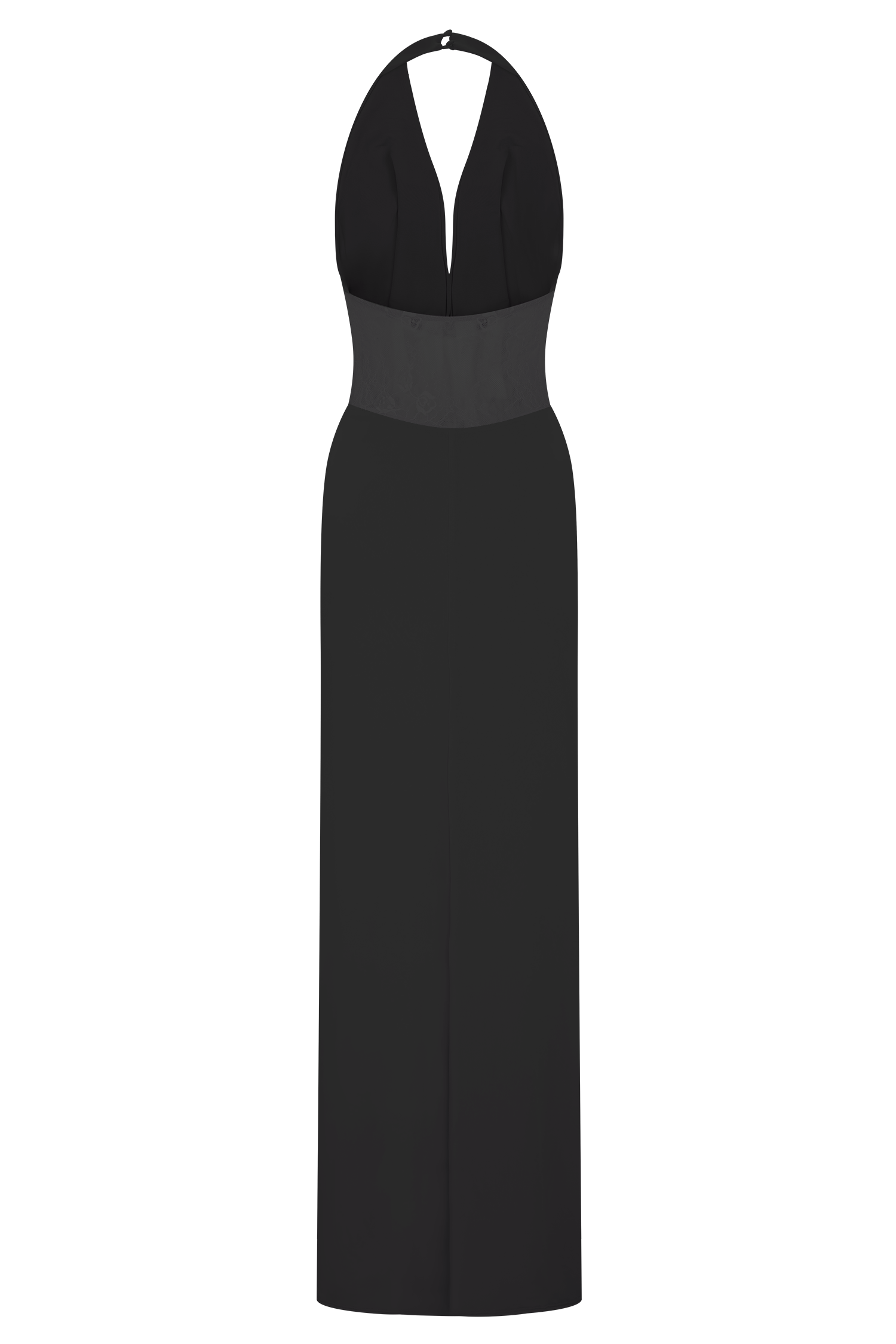 Bonnie Slinky And Lace Maxi Dress - Black #6