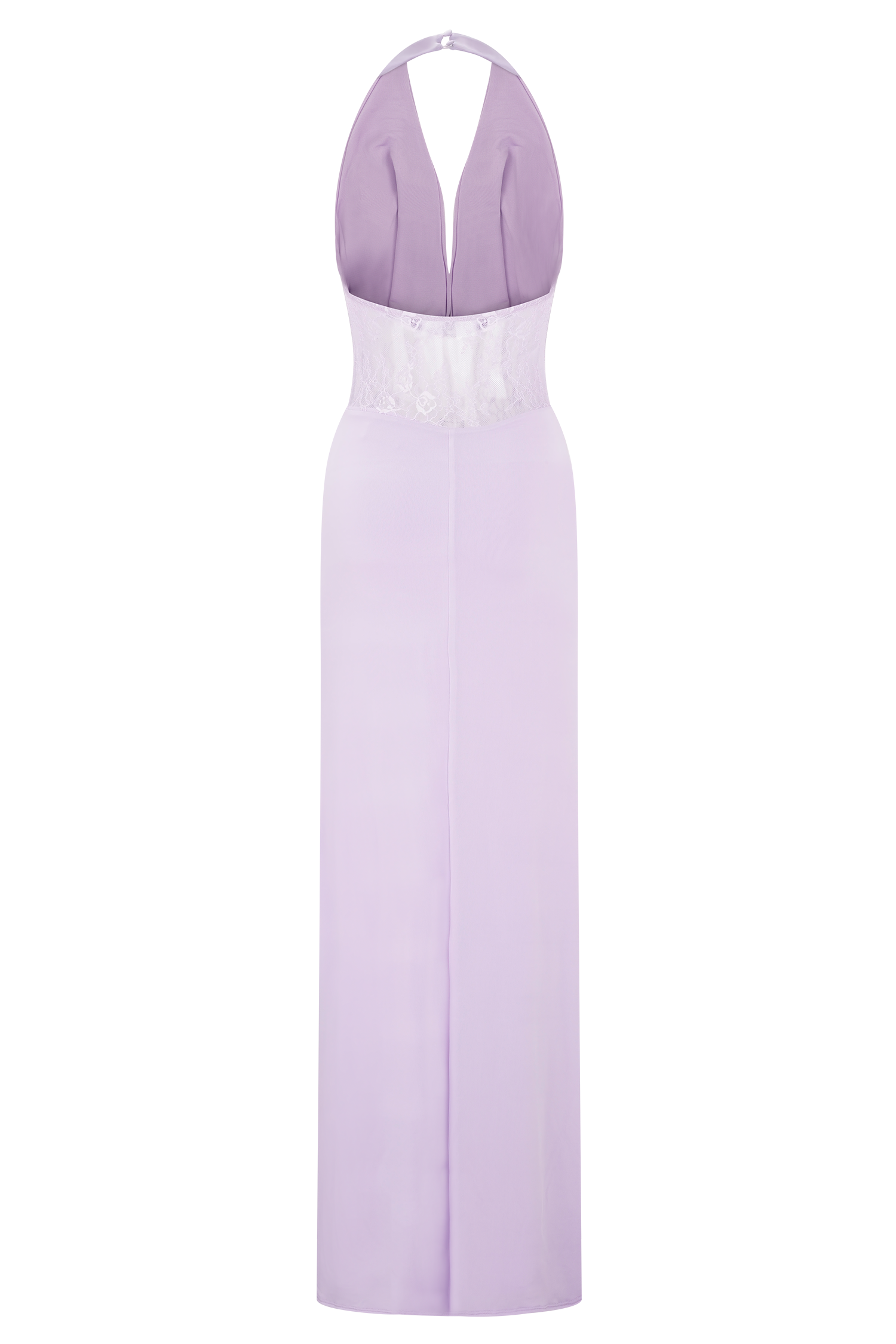 Bonnie Slinky And Lace Maxi Dress - Lilac #8