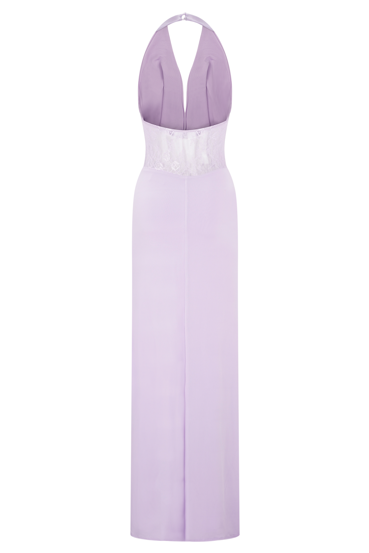 Bonnie Slinky And Lace Maxi Dress - Lilac #8