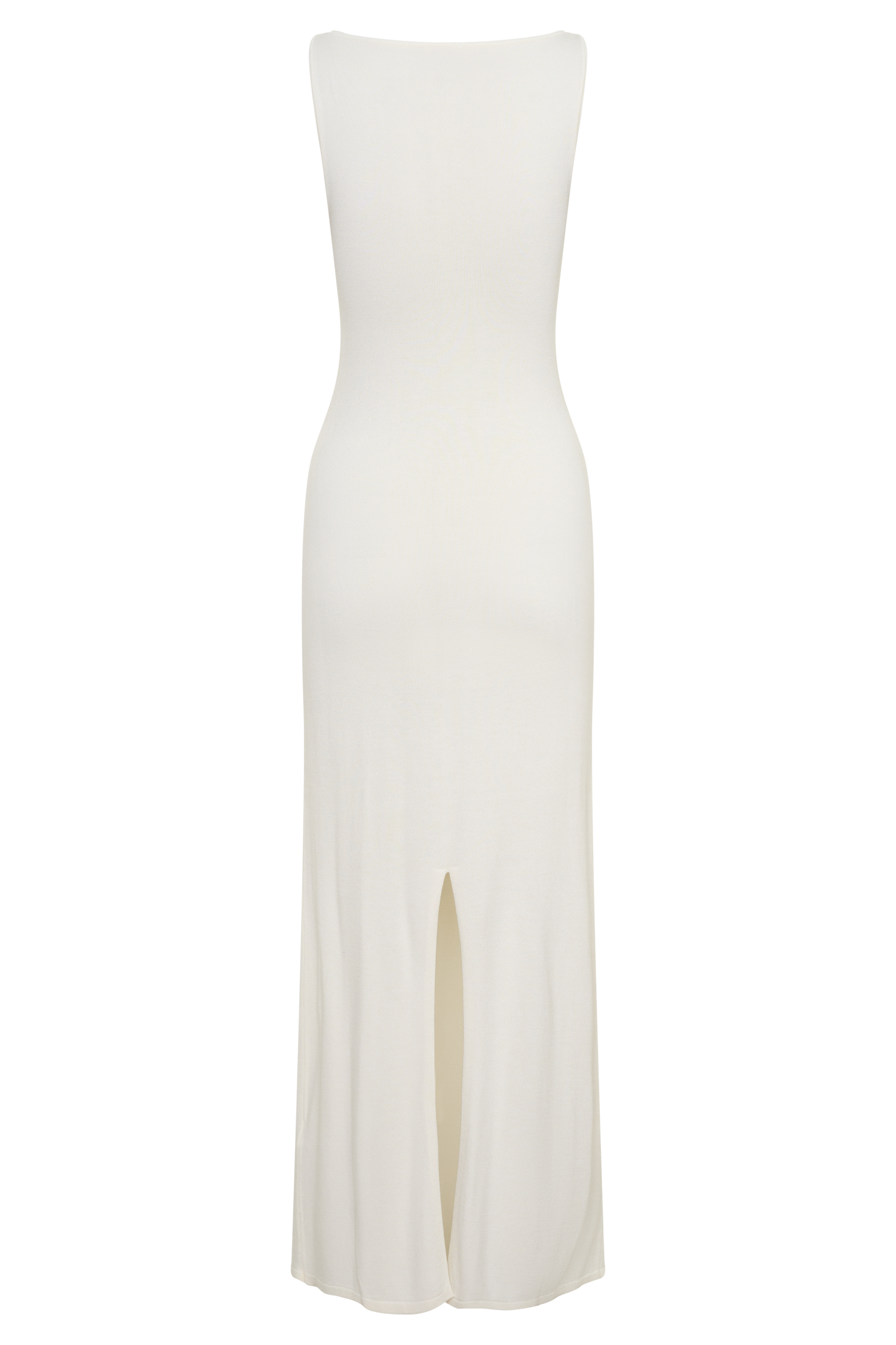 Boston Boat Neck Sleeveless Midi Dress - Ivory #8