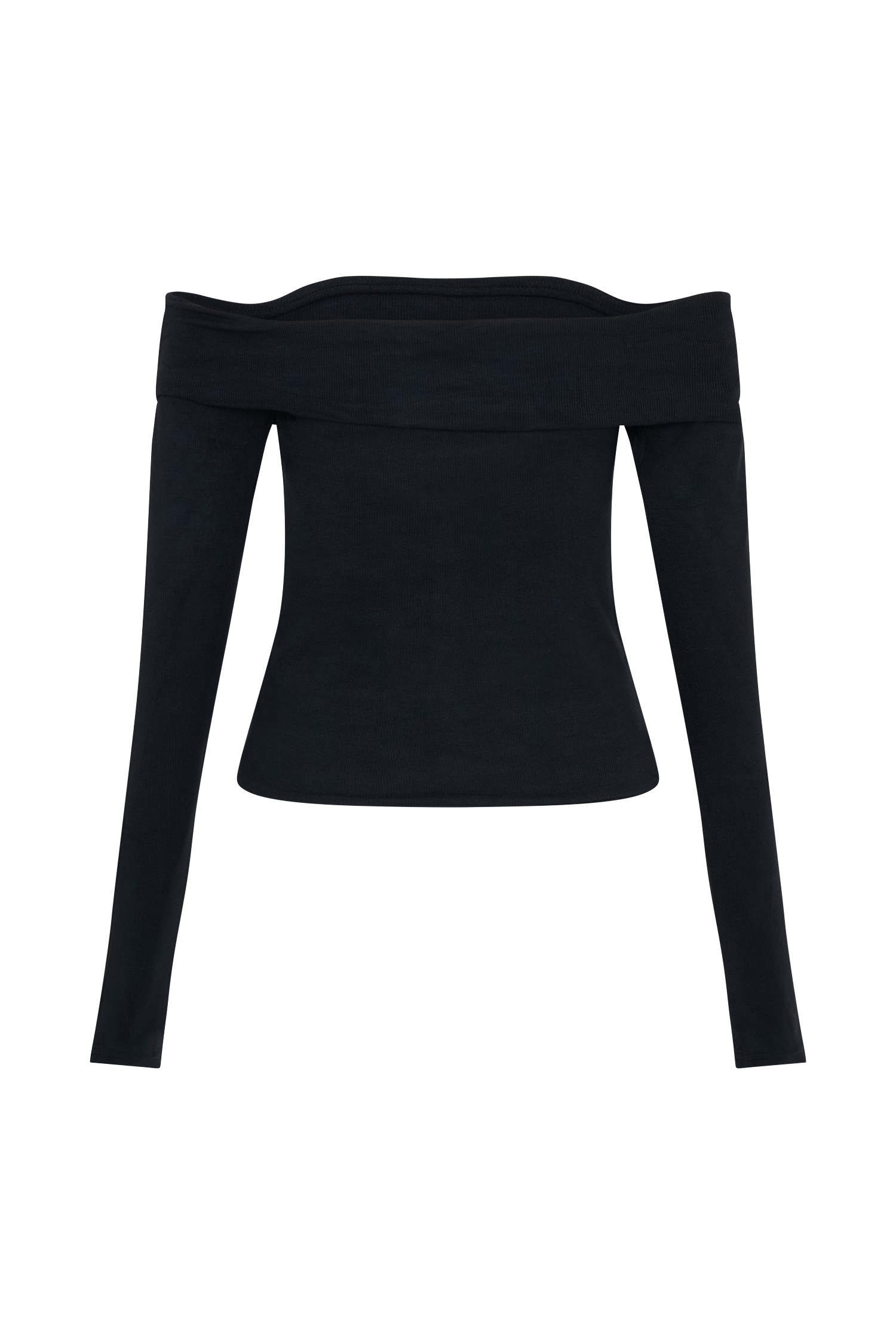 Briah Cut Out Modal Long Sleeve Top - Black #8