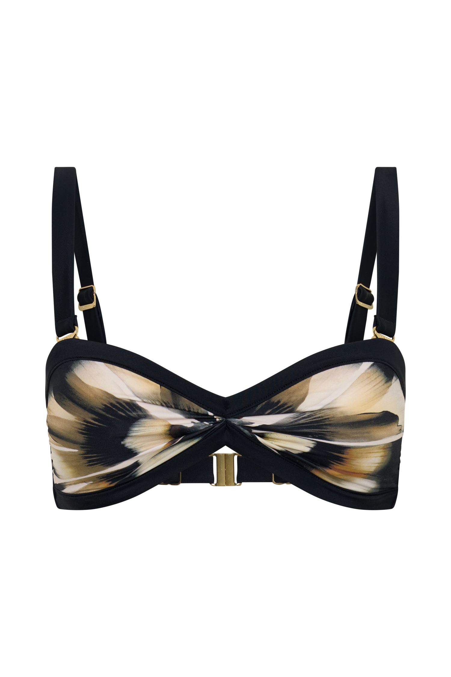 Briar Strapless Bikini Top - Ivory Oversized Floral Print #7