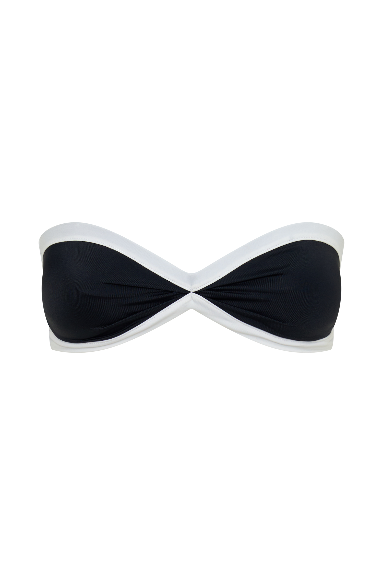 Briar Strapless Bikini Top - Black/White #13