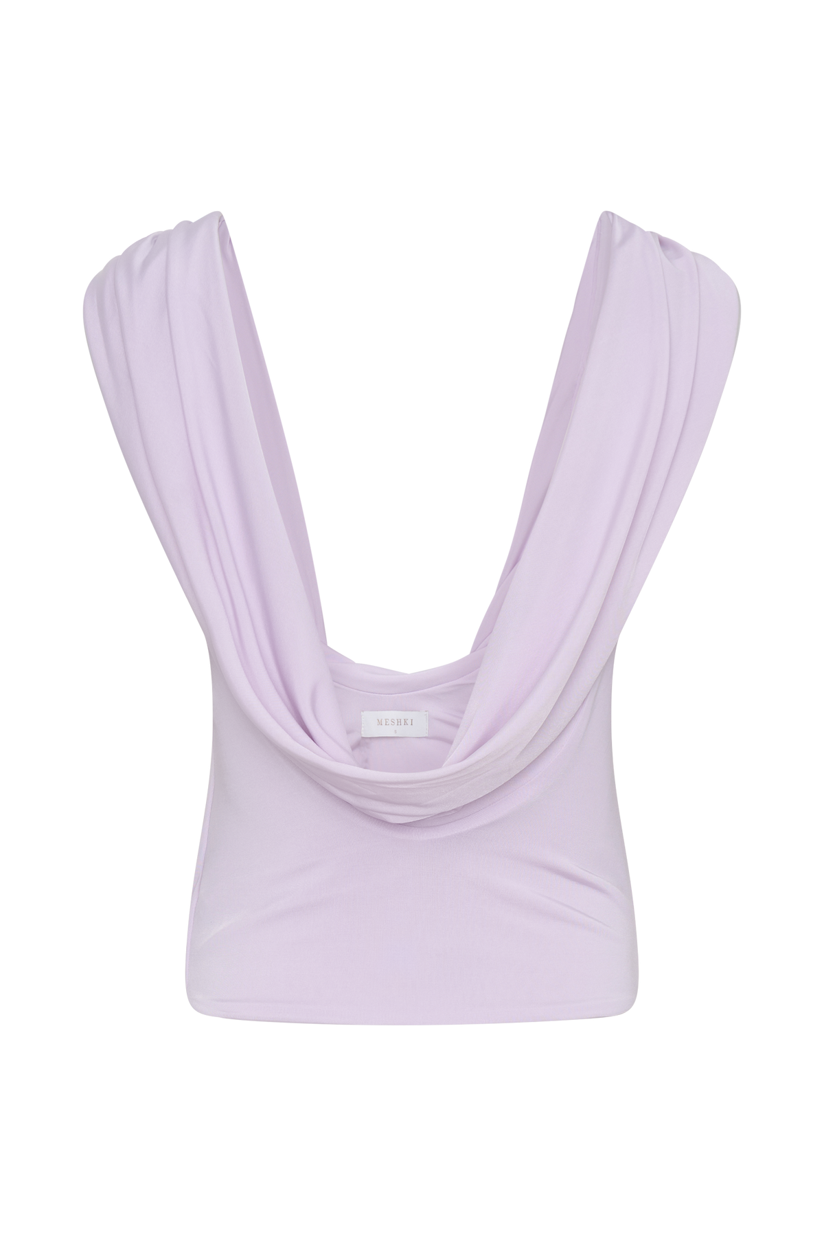Bridget Slinky Cowl Back Top - Dusty Lilac #8