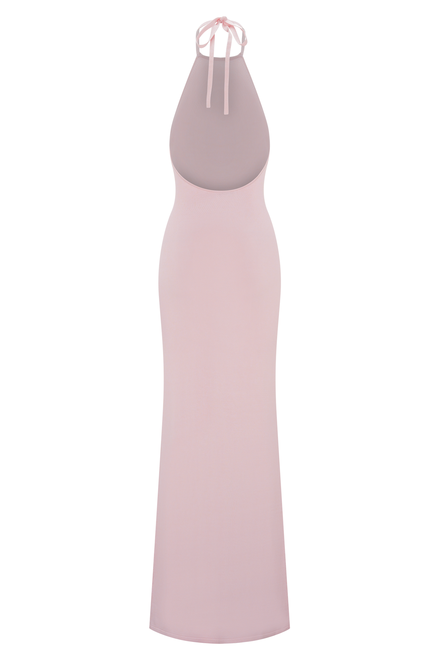 Brock Knit Halter Maxi Dress - Baby Pink
