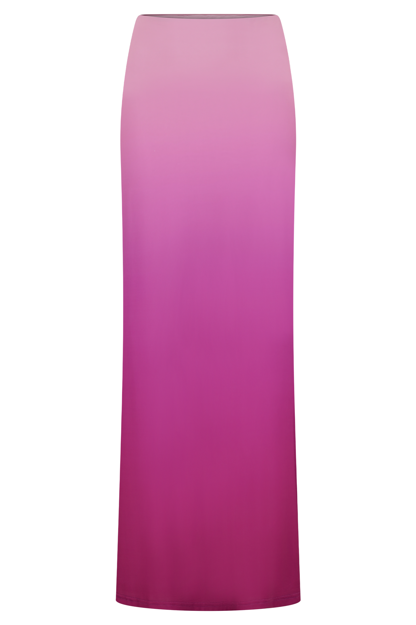 Bruna Slinky Fishtail Maxi Skirt - Ombre Pink
