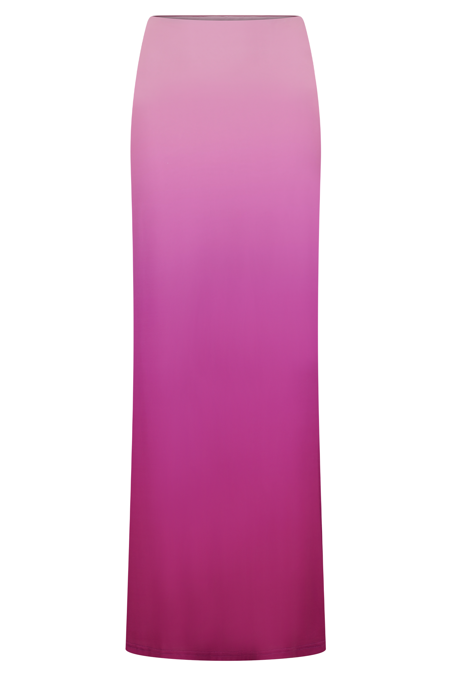 Bruna Slinky Fishtail Maxi Skirt - Ombre Pink #9