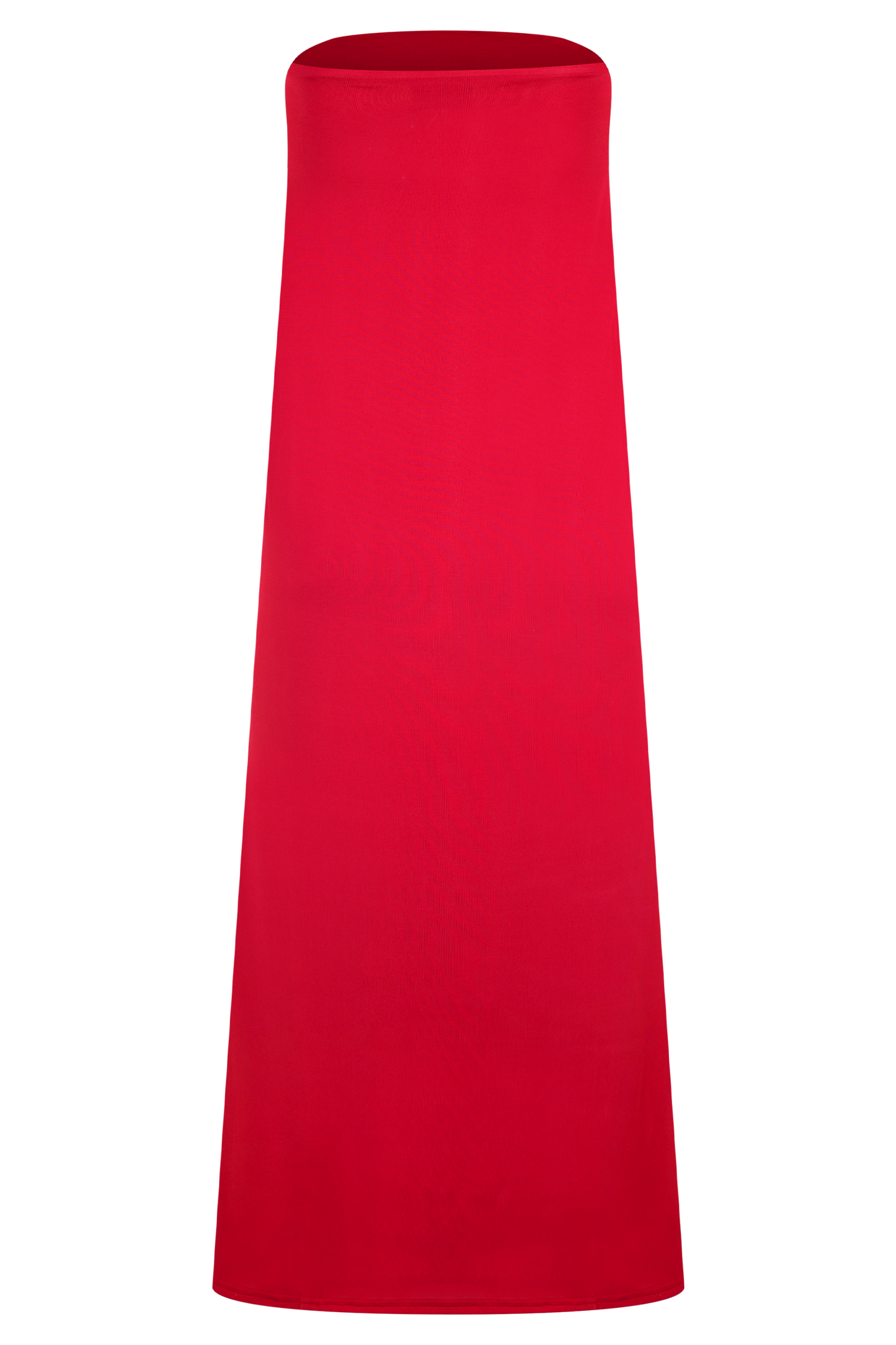 Bruna Slinky Fishtail Maxi Skirt - Red