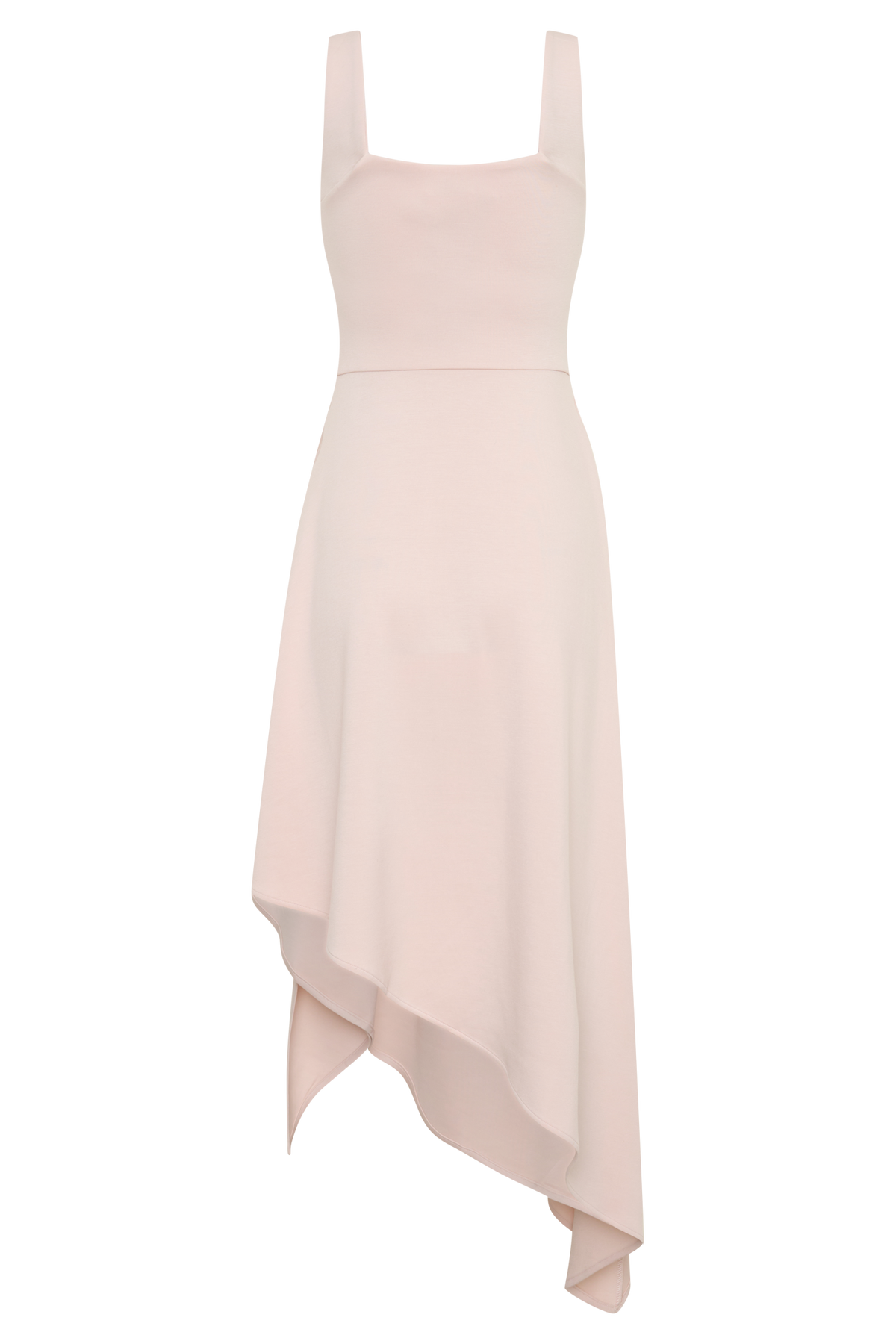 Cellini Asymmetric Hem Midi Dress - Muted Pink #6