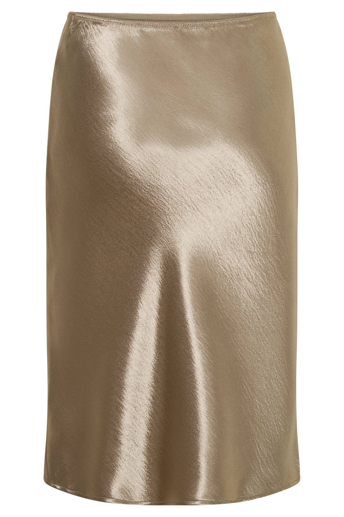 Cleo Satin Midi Skirt - Gold #8