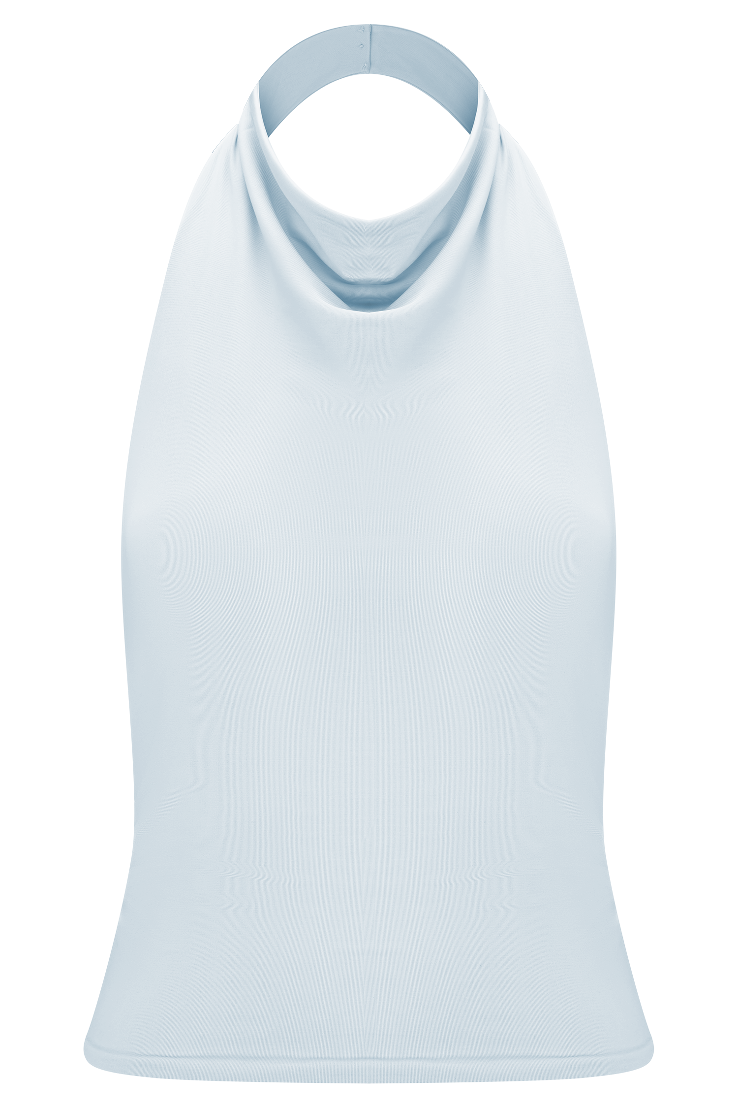 Calandra Slinky Halter Top With Hardware - Pale Blue #8